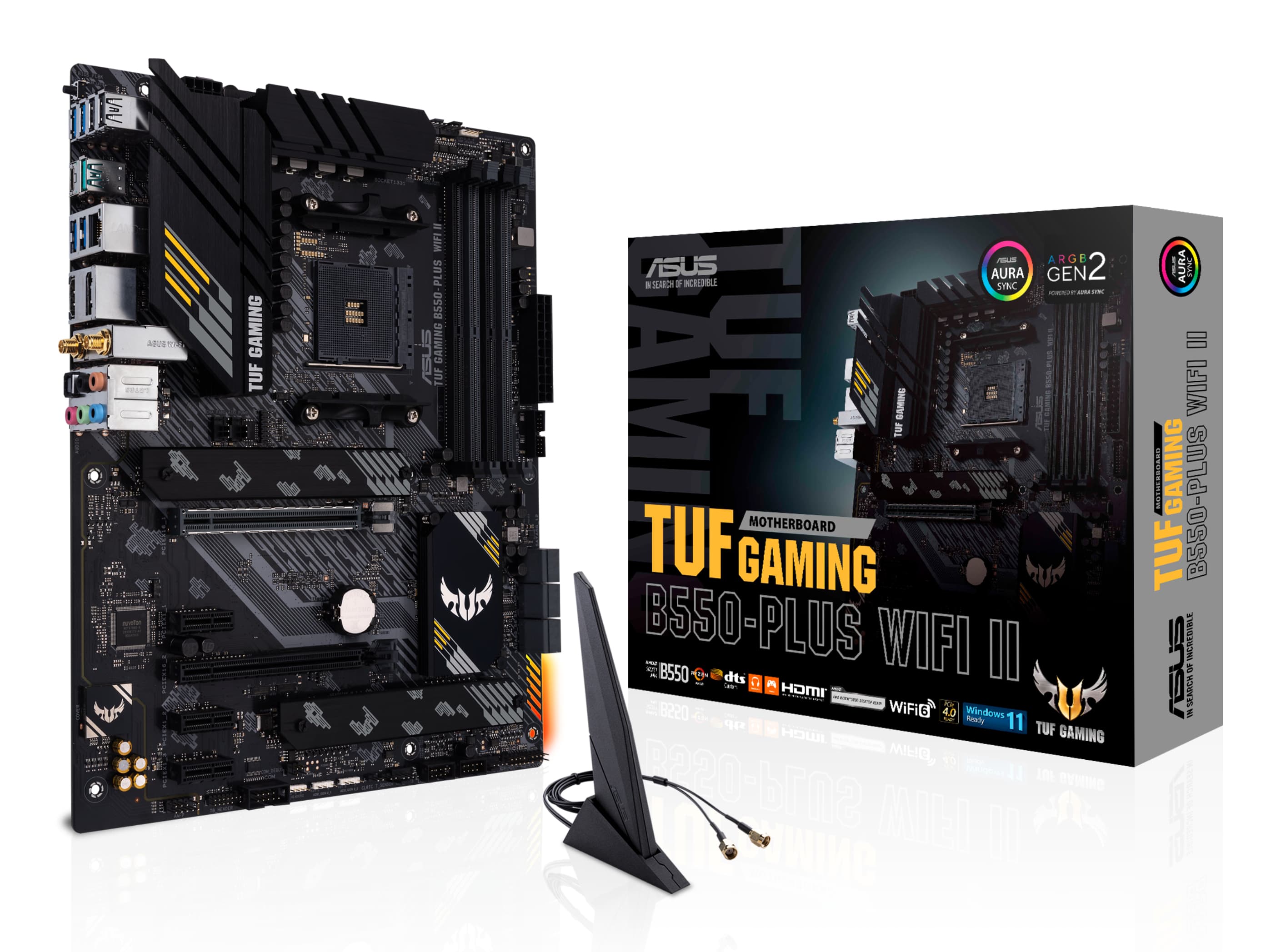 ASUS TUF GAMING B550-PLUS WIFI II AMD B550 Emplacement AM4 ATX