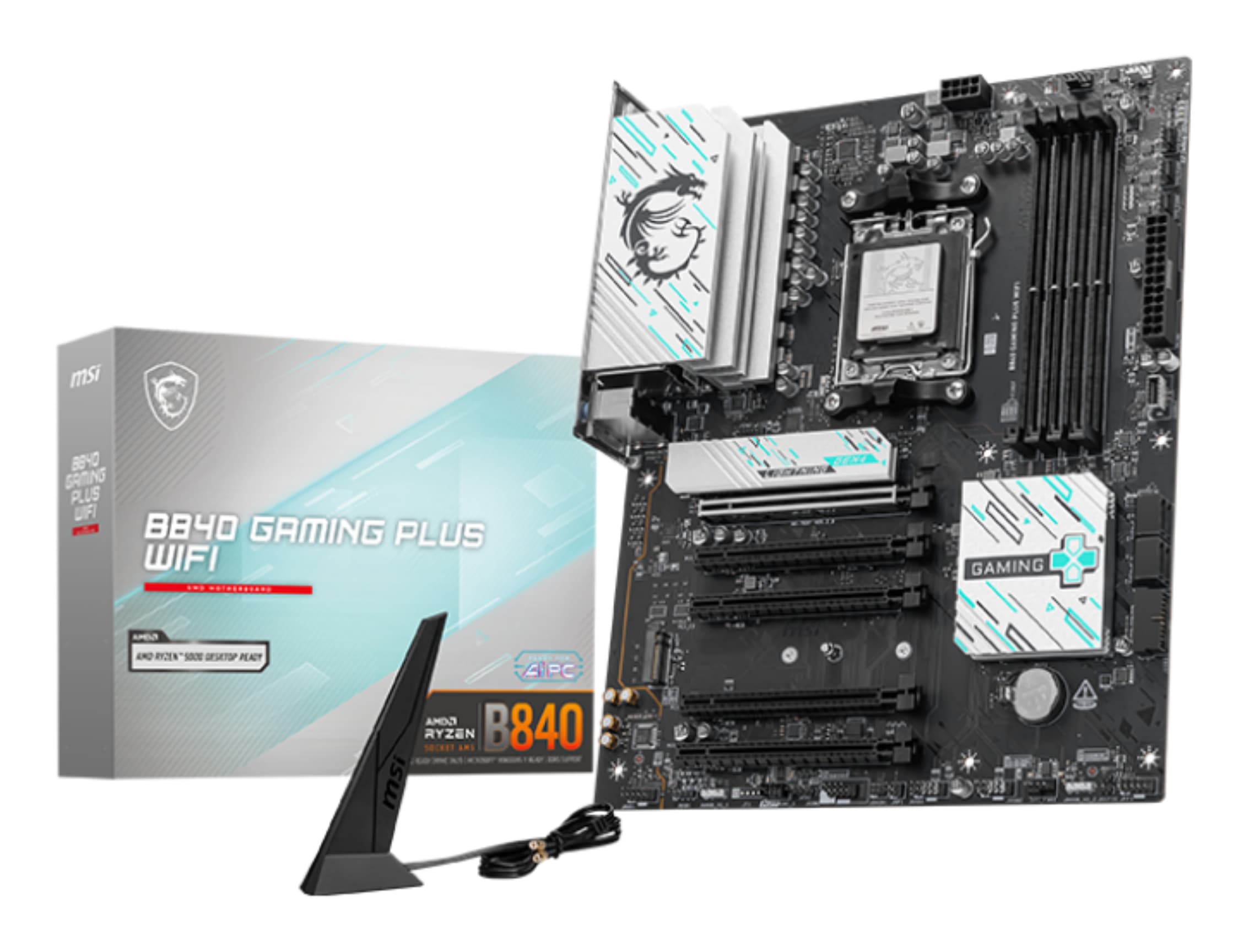 MSI B840 GAMING PLUS WIFI carte mère AMD B840 Emplacement AM5 ATX