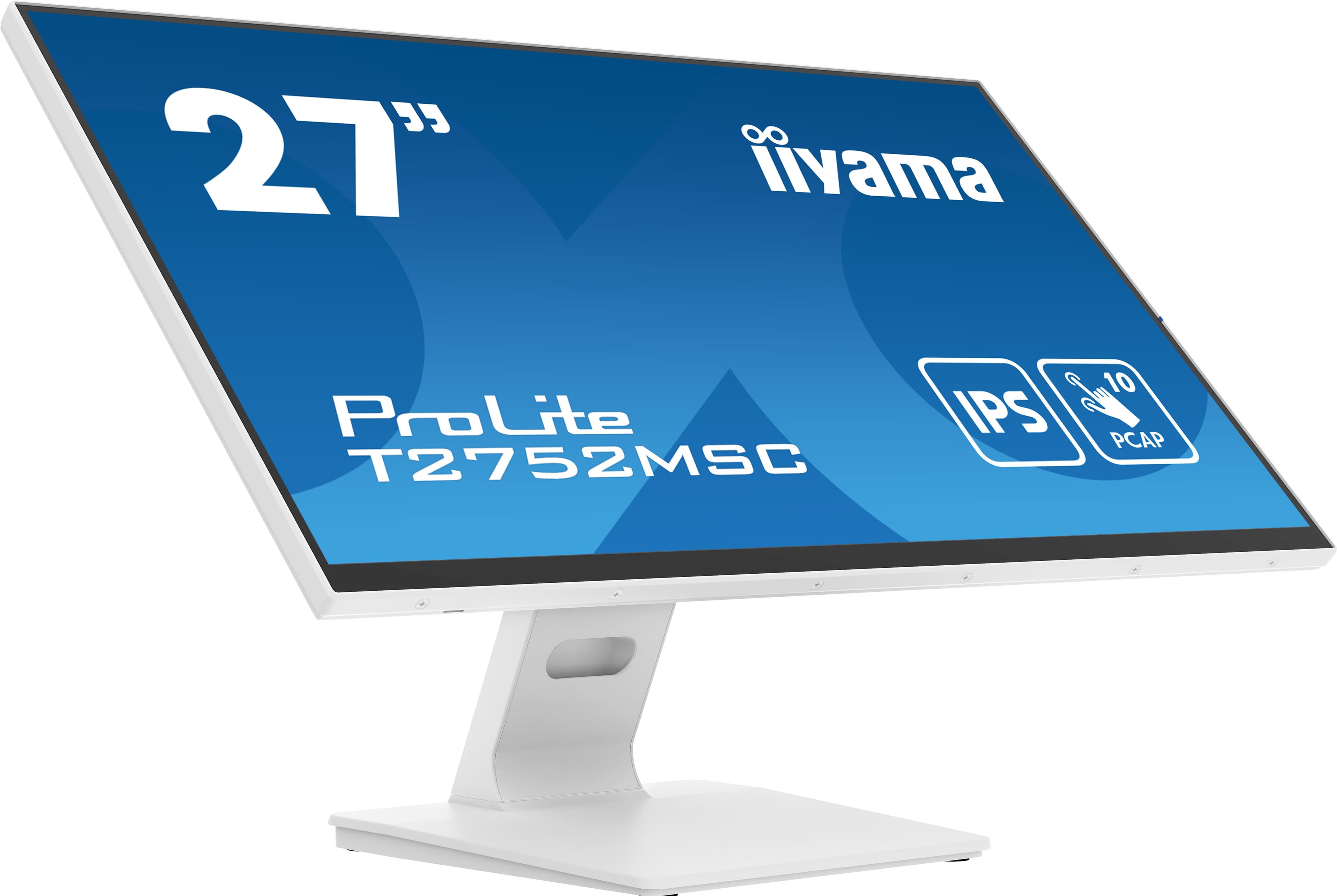 iiyama ProLite T2752MSC-W1 écran plat de PC 68,6 cm (27") 1920 x 1080 pixels Full HD LED Écran tactile Blanc