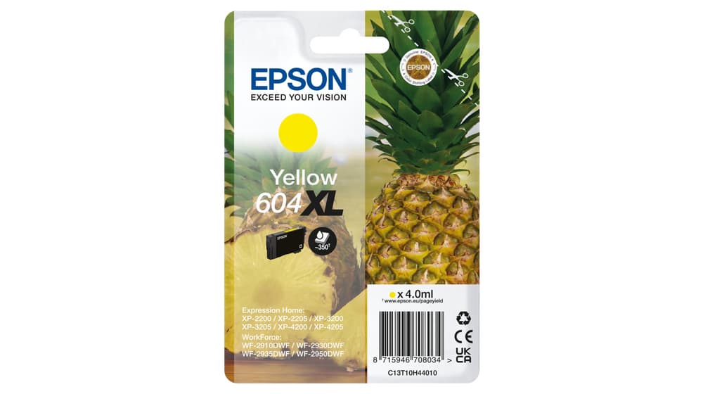 Epson 604XL cartouche d'encre 1 pièce(s) Original Rendement élevé (XL) Jaune