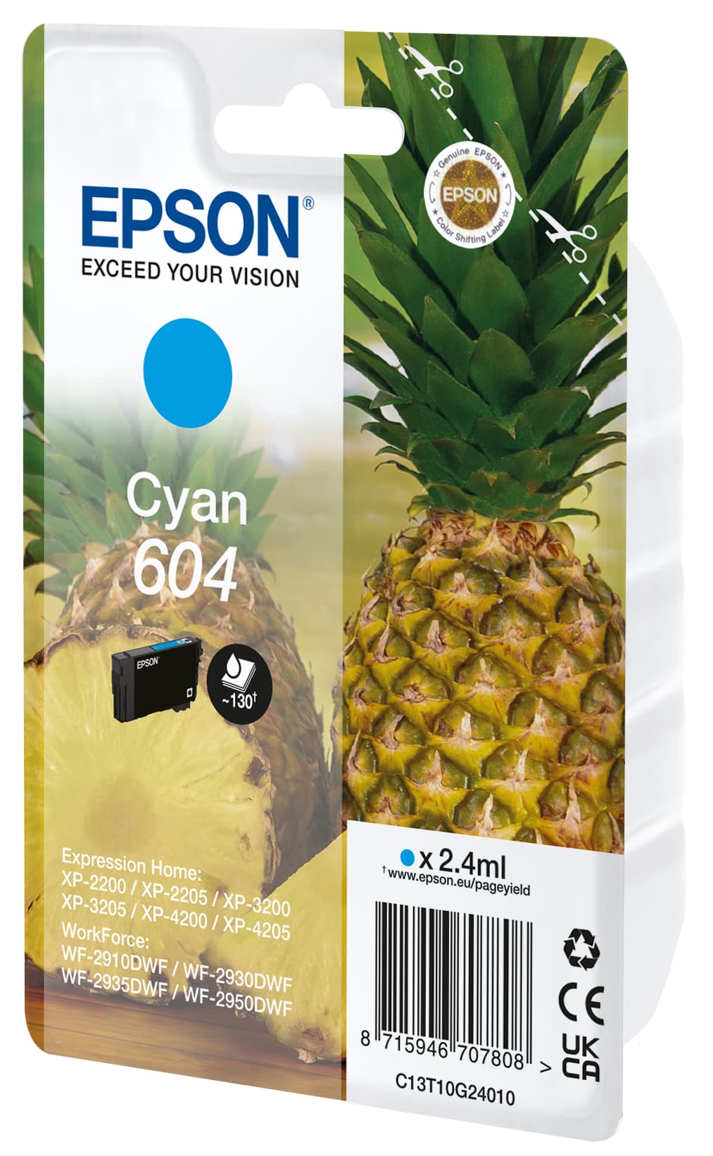 Epson 604 cartouche d'encre 1 pièce(s) Original Rendement standard Cyan