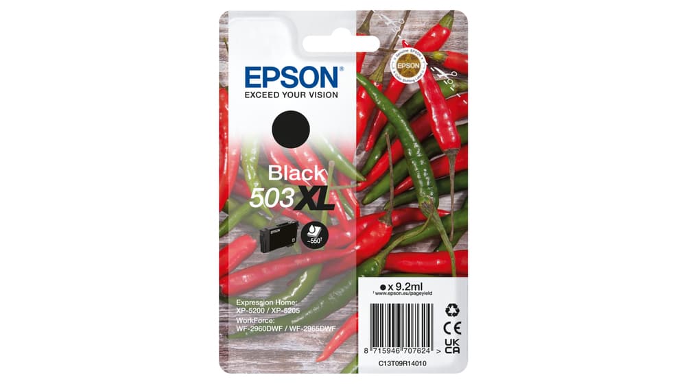Epson 503XL cartouche d'encre 1 pièce(s) Original Rendement élevé (XL) Noir