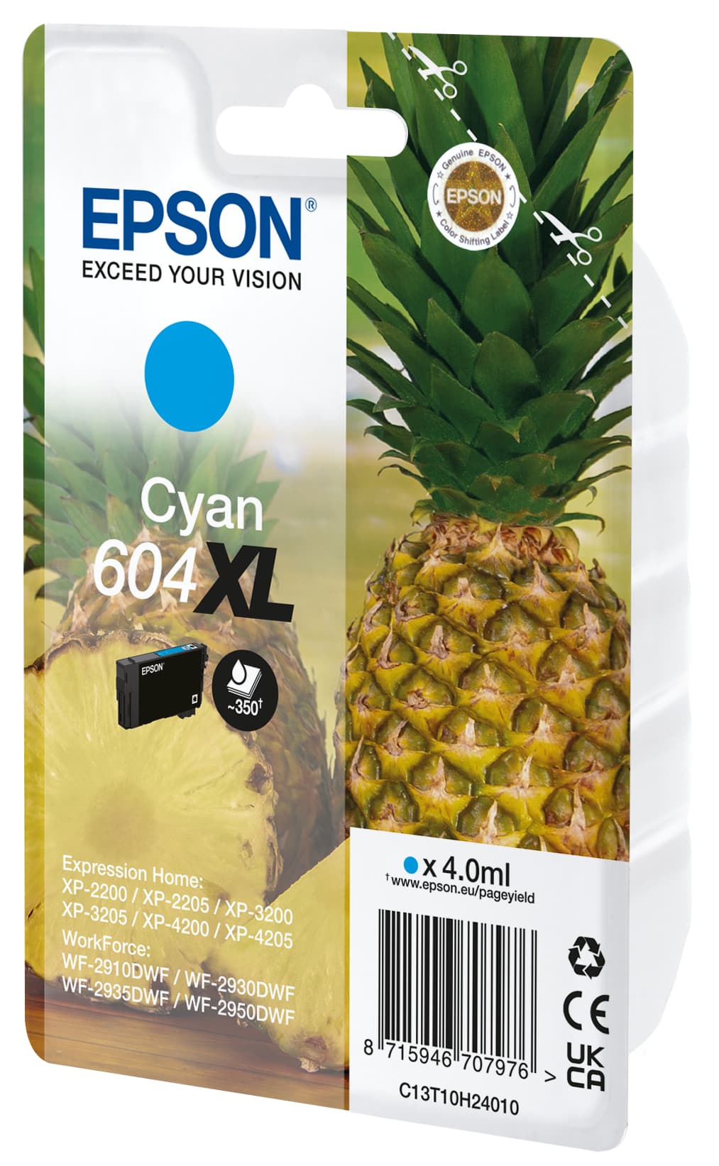 Epson 604XL cartouche d'encre 1 pièce(s) Original Rendement élevé (XL) Cyan