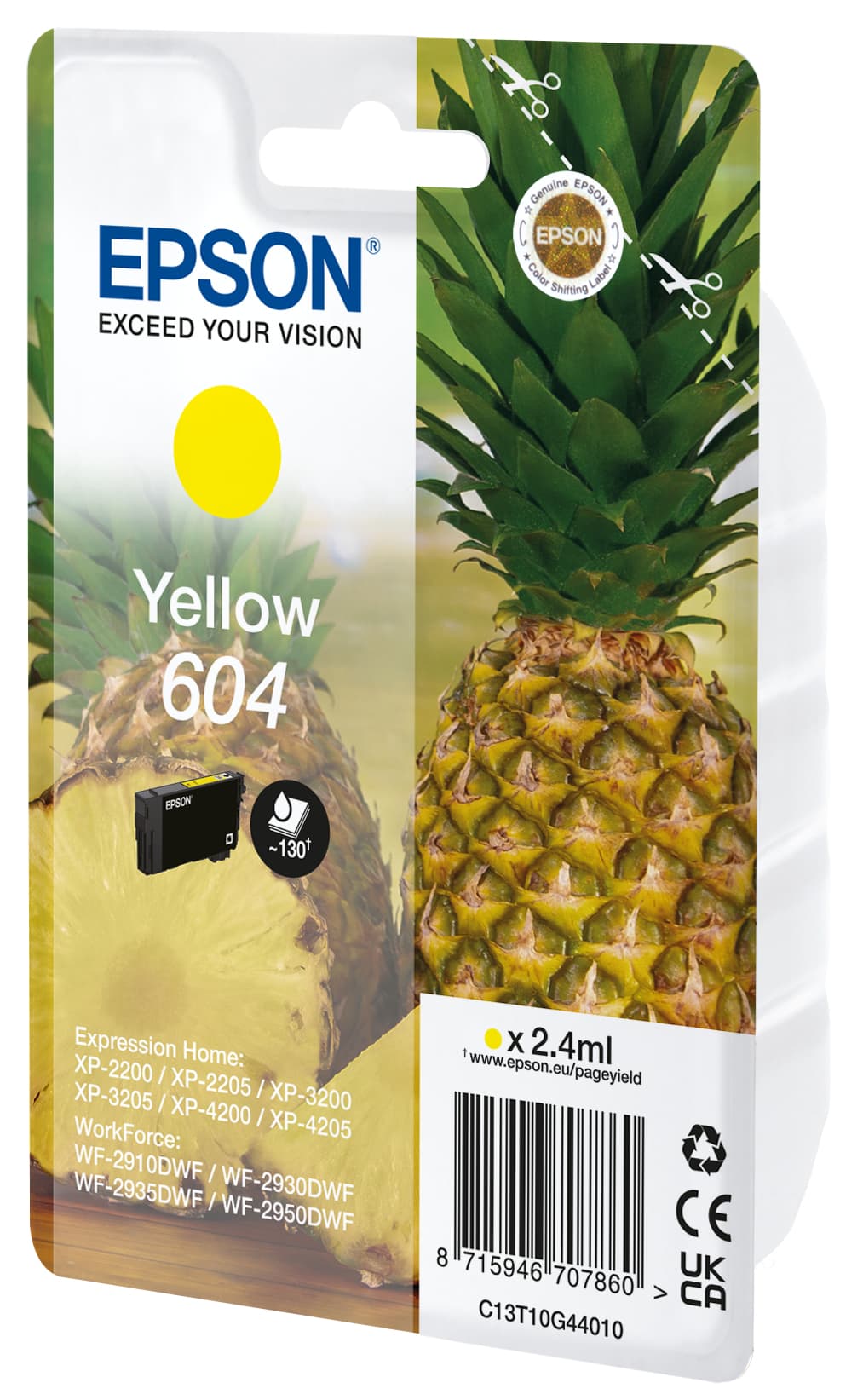 Epson 604 cartouche d'encre 1 pièce(s) Original Rendement standard Jaune