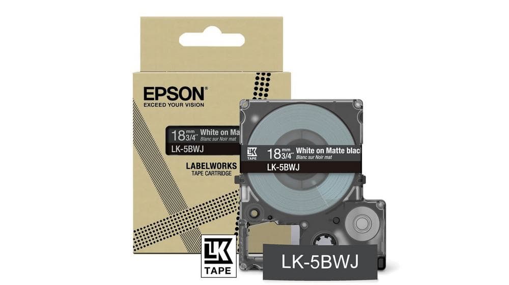 Epson LK-5BWJ Noir, Blanc