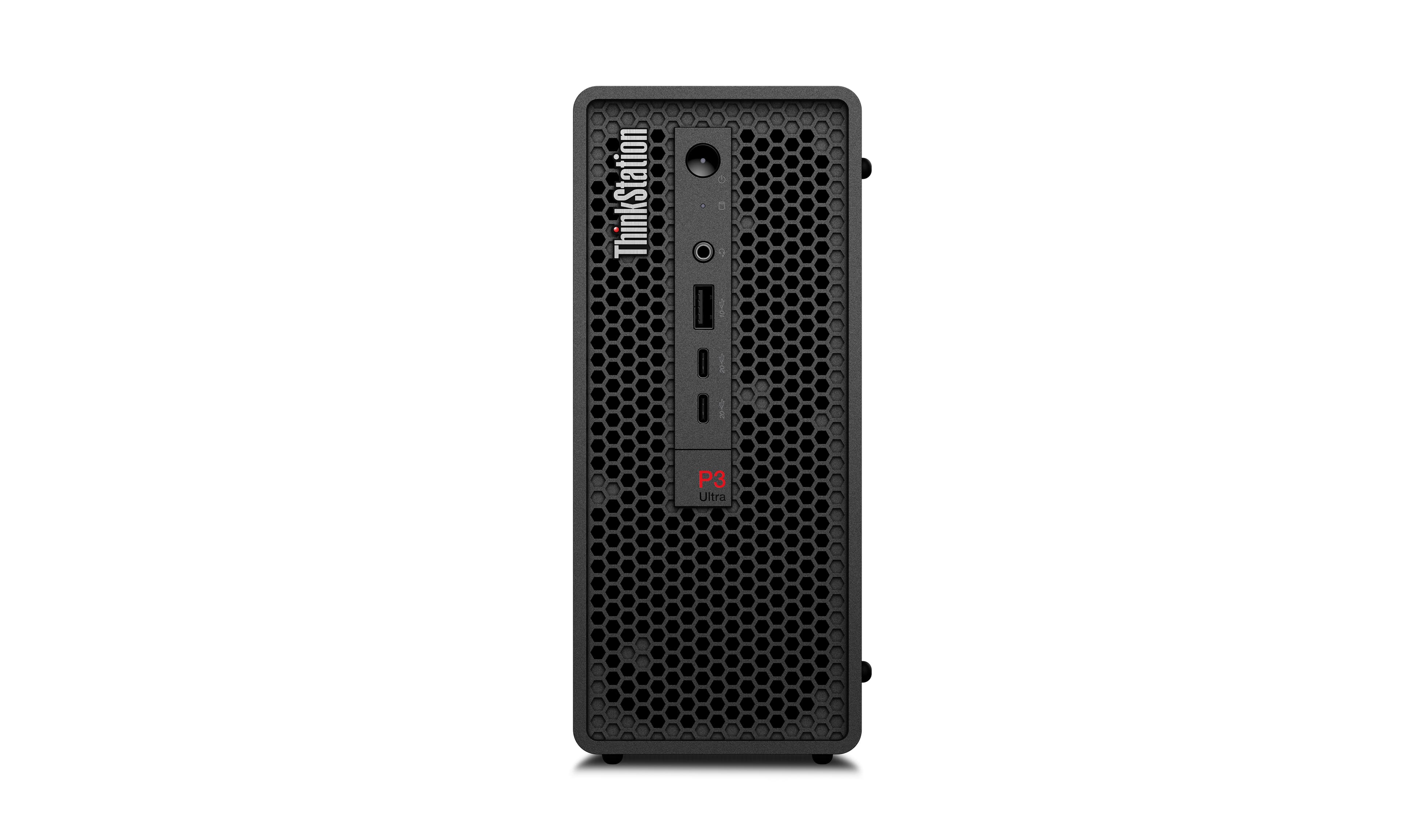 Lenovo ThinkStation P3 Ultra SFF Gen 2 Intel Core Ultra 7 265 32 Go DDR5-SDRAM 1 To SSD Windows 11 Pro Station de travail Noir