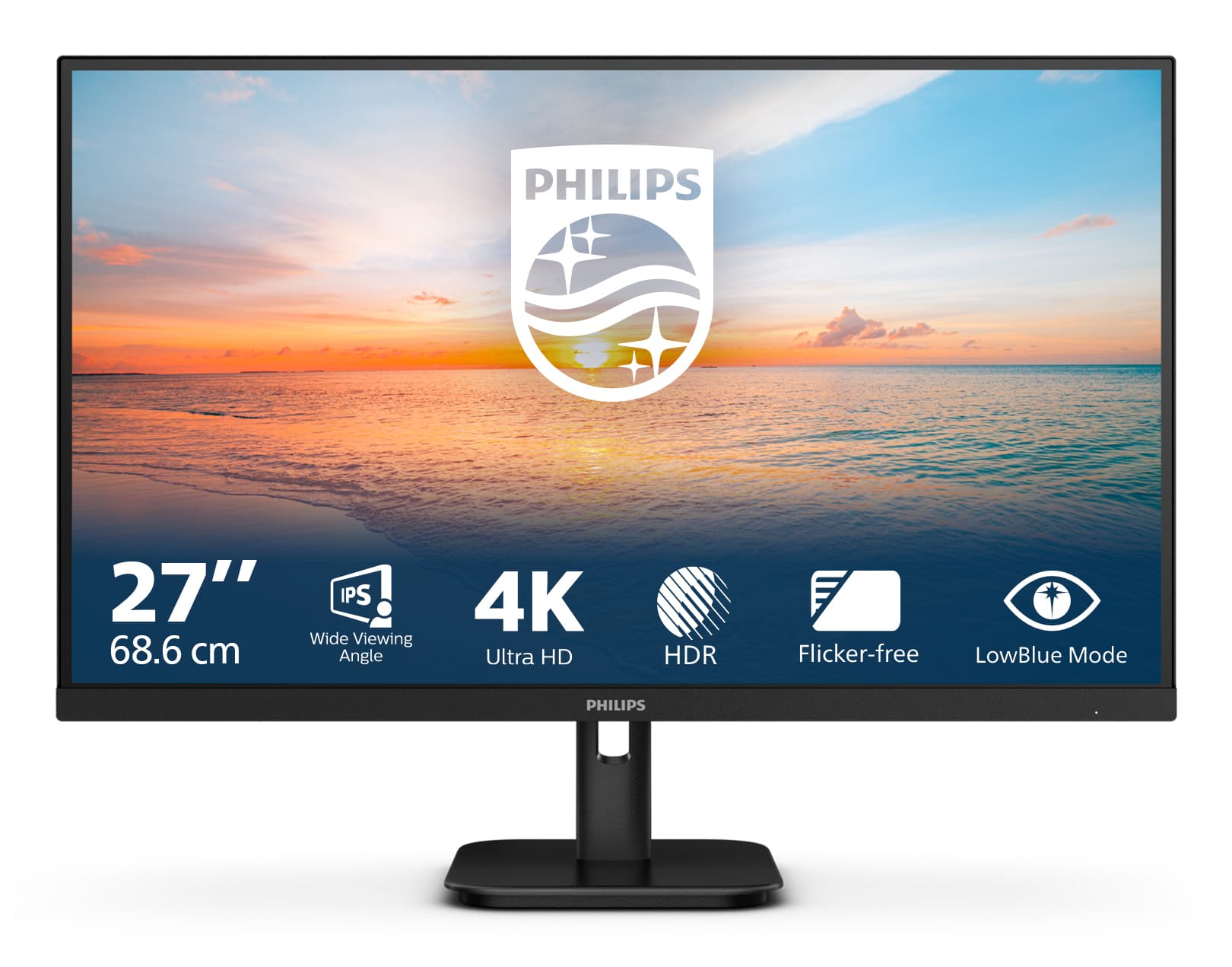 Philips 27E1N1800A/00 écran plat de PC 68,6 cm (27") 3840 x 2160 pixels 4K Ultra HD LED Noir