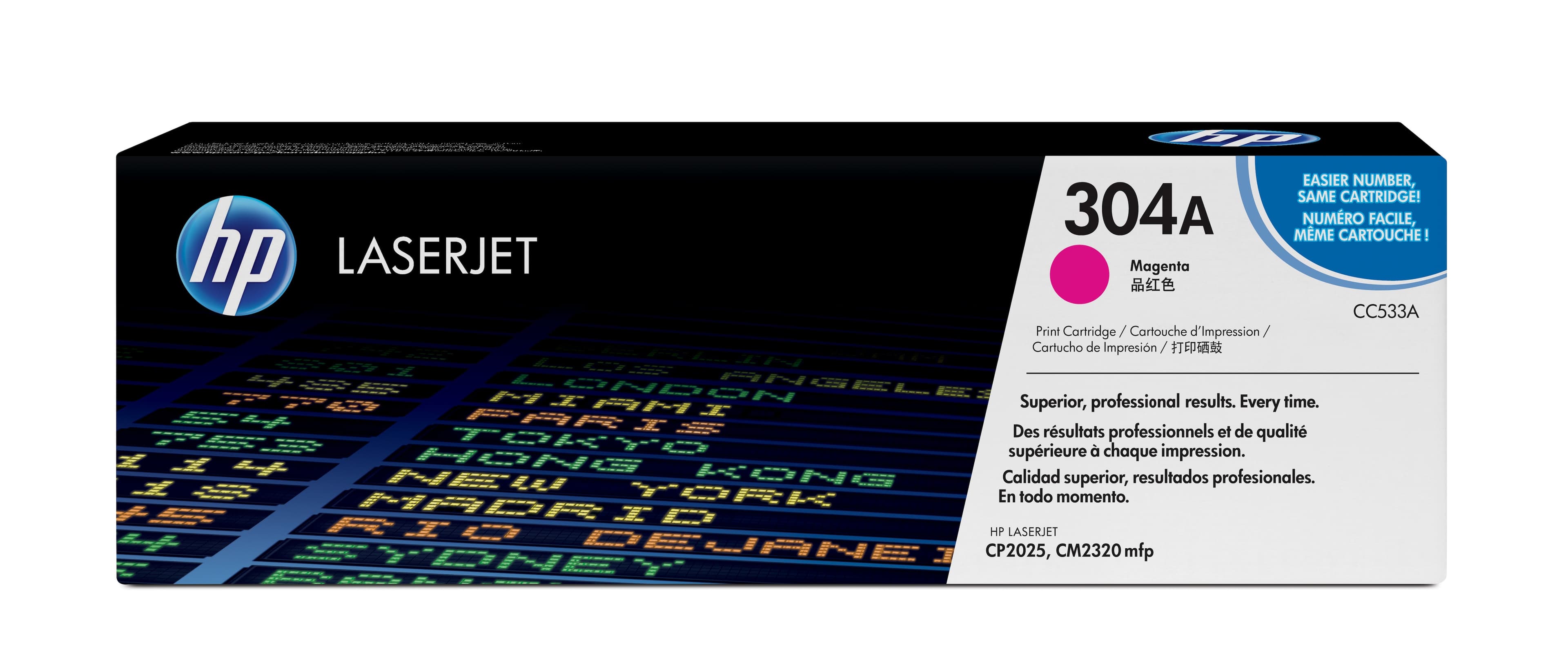 HP 304A toner LaserJet magenta authentique