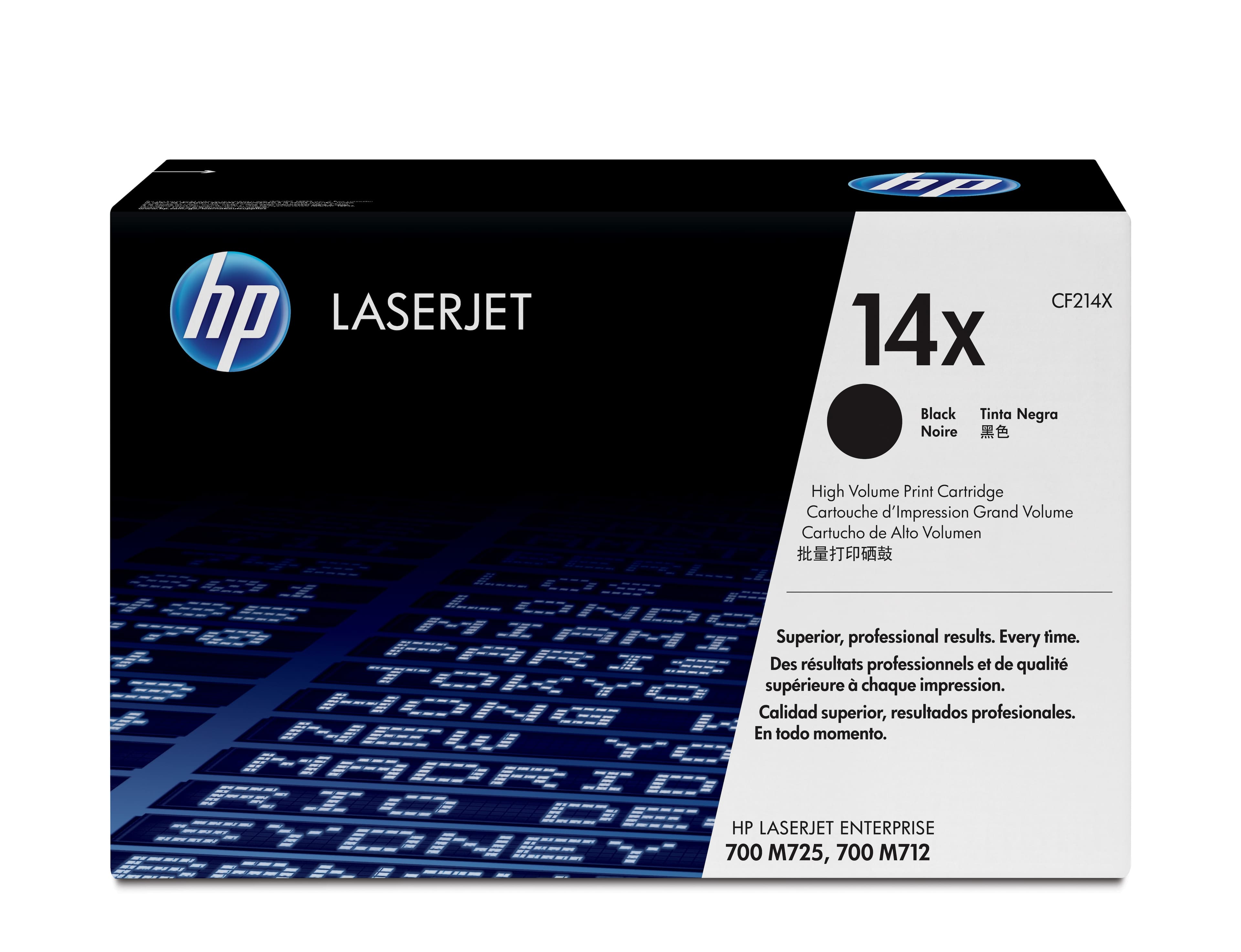 HP 14X cartouche authentique de toner LaserJet noir grande capacité