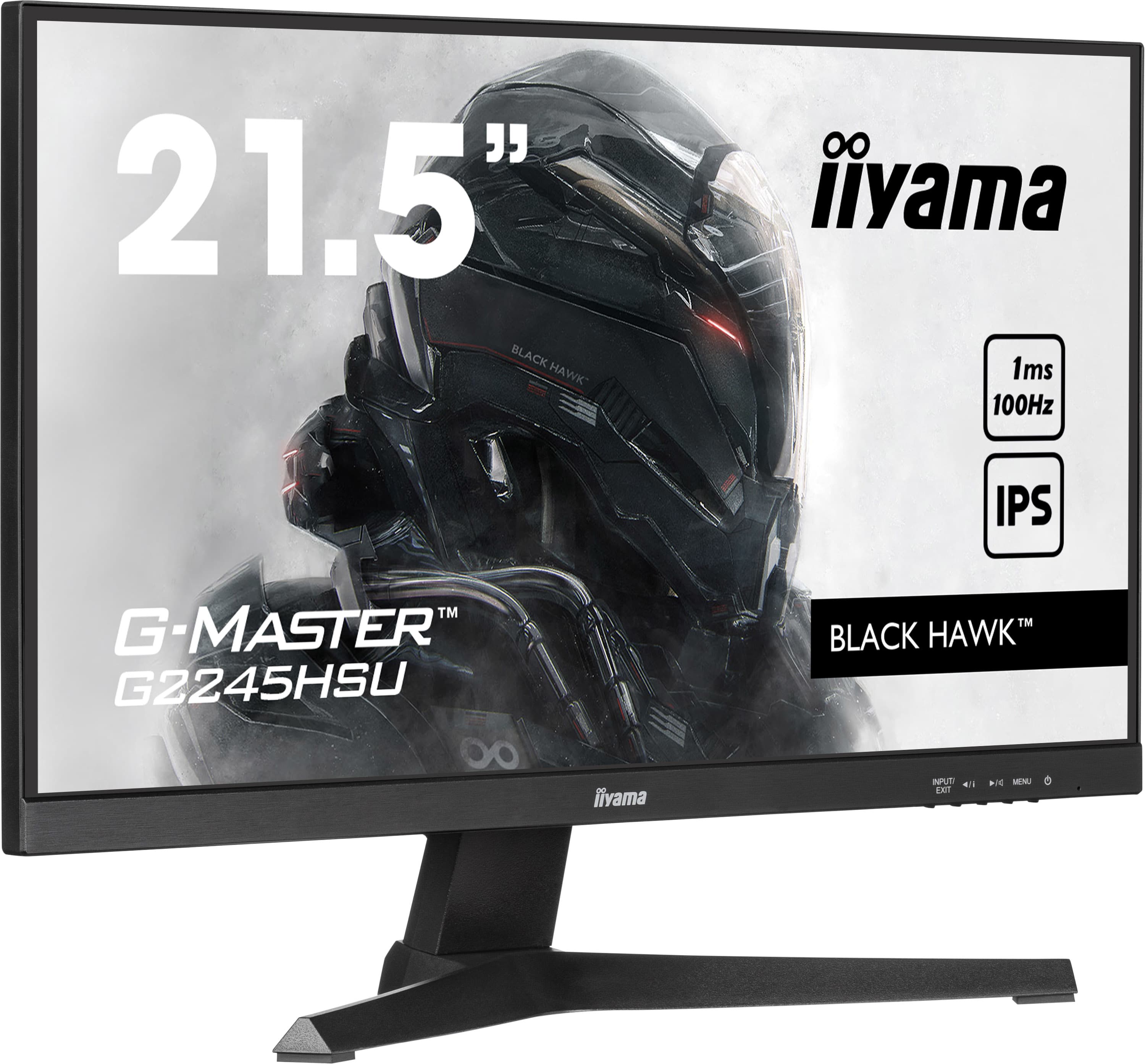 iiyama G-MASTER G2245HSU-B2 écran plat de PC 54,6 cm (21.5") 1920 x 1080 pixels Full HD LED Noir
