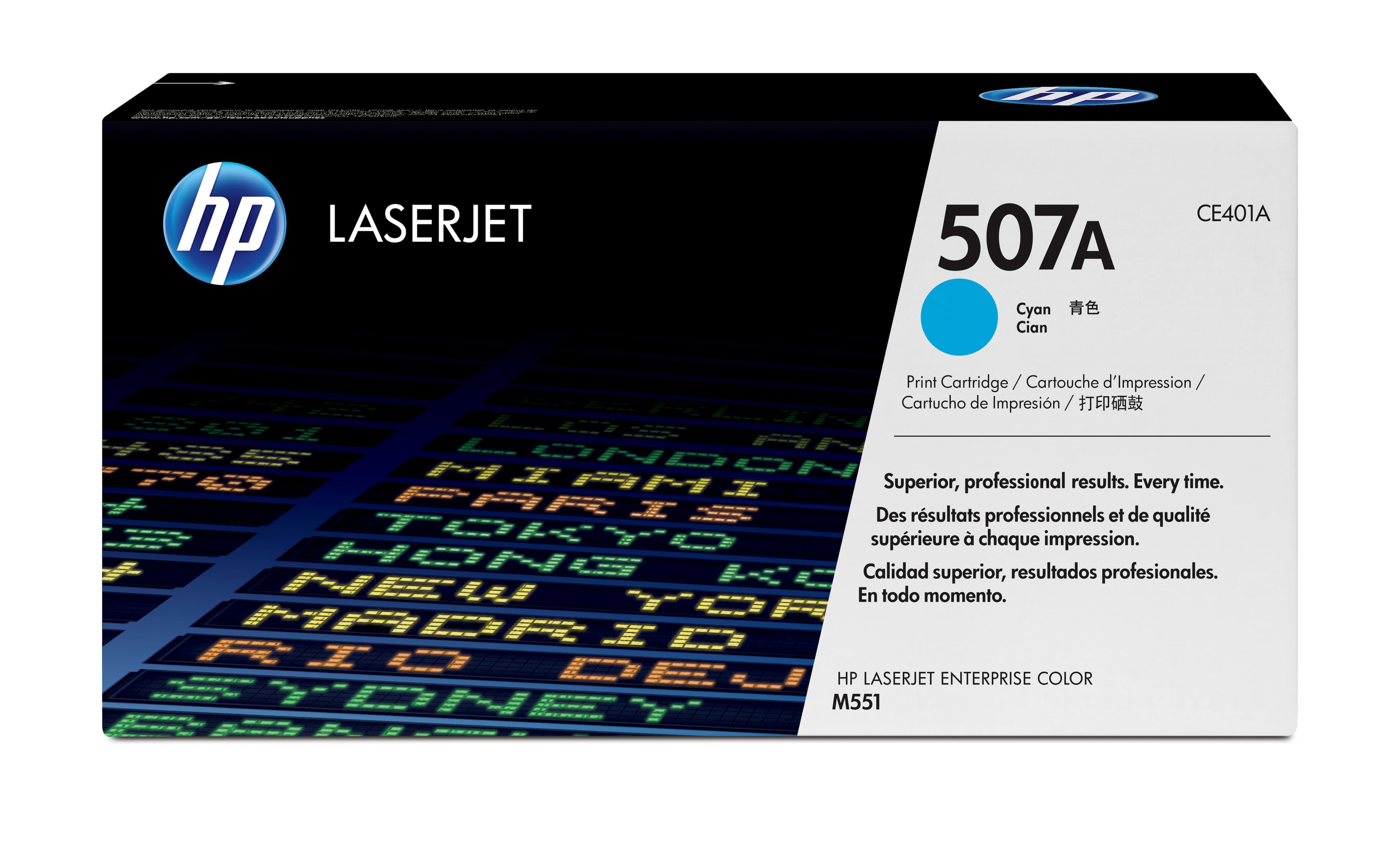 HP 507A toner LaserJet cyan authentique