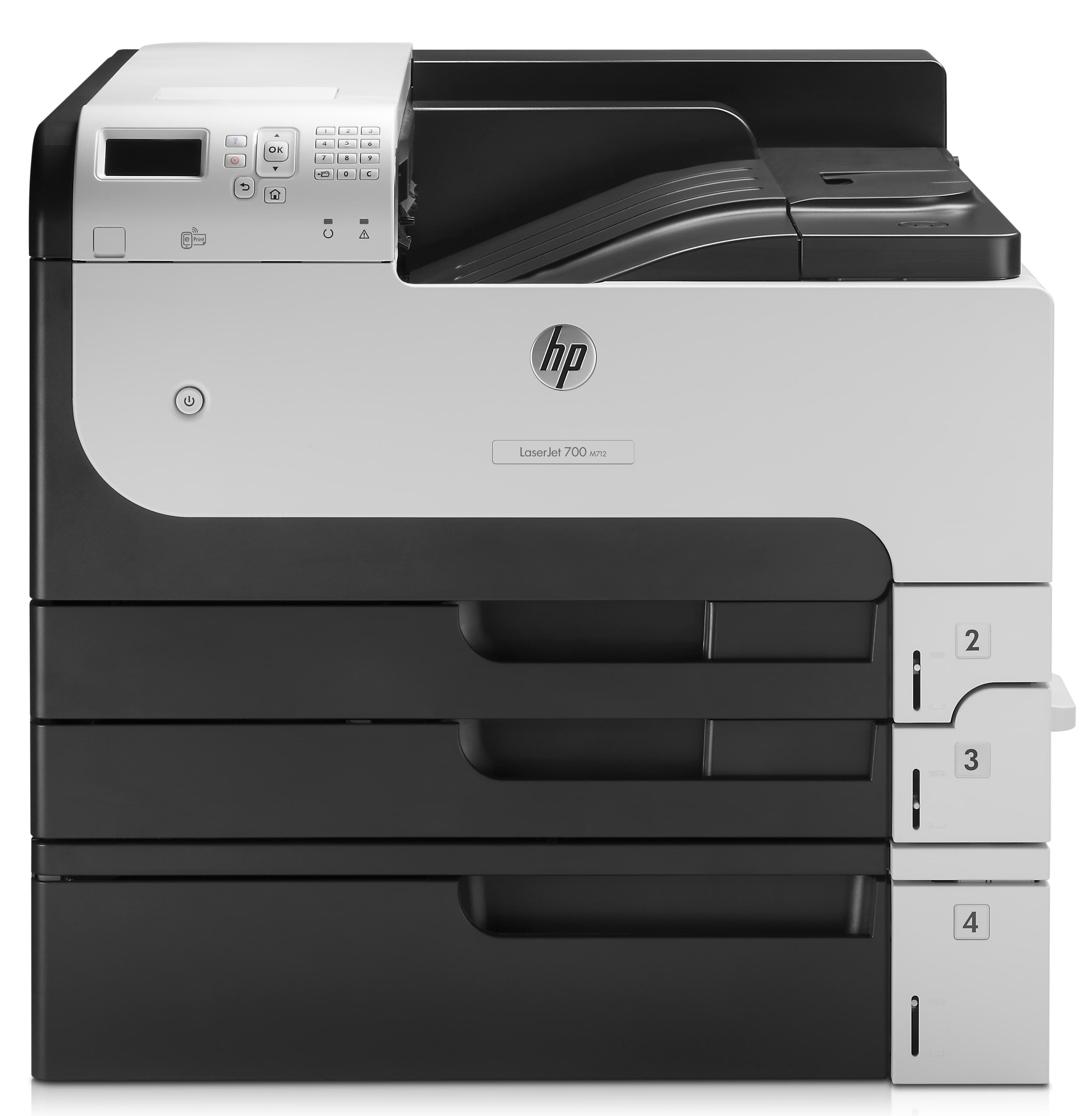HP LaserJet Enterprise 700 M712xh Noir et blanc Imprimante, Ethernet uniquement; Recto verso