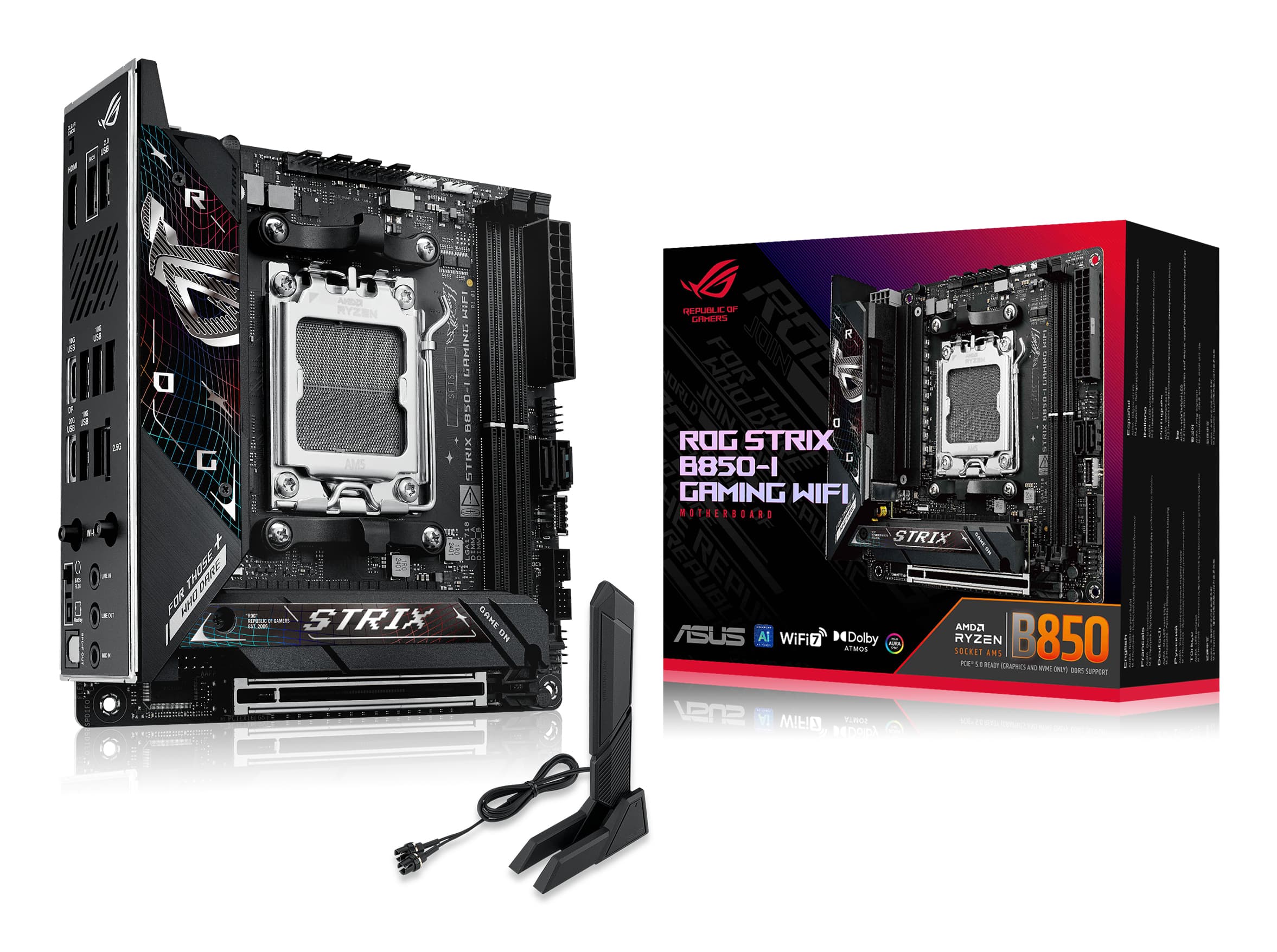 ASUS ROG STRIX B850-I GAMING WIFI AMD B850 Emplacement AM5 mini ITX