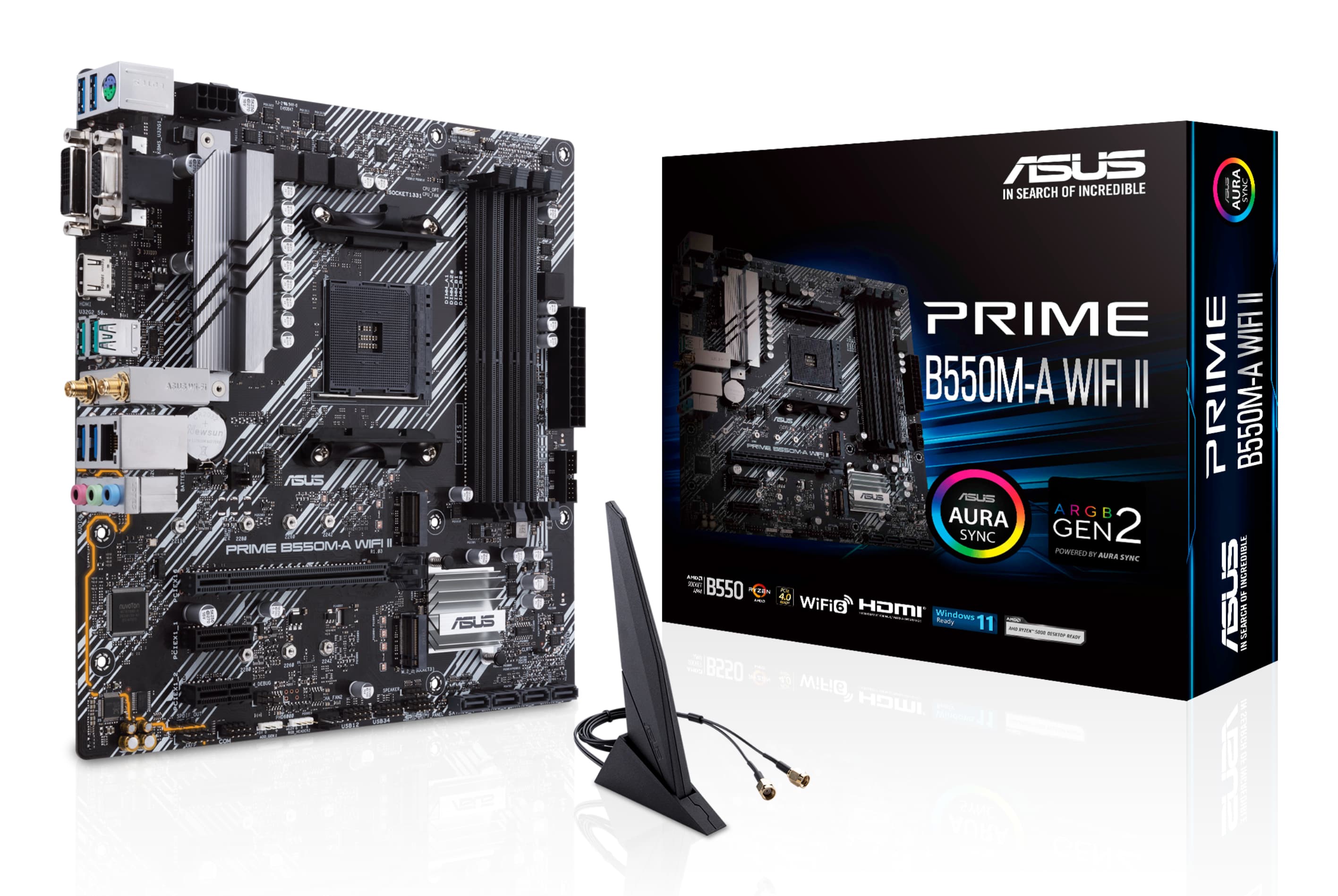ASUS PRIME B550M-A WIFI II AMD B550 Emplacement AM4 micro ATX