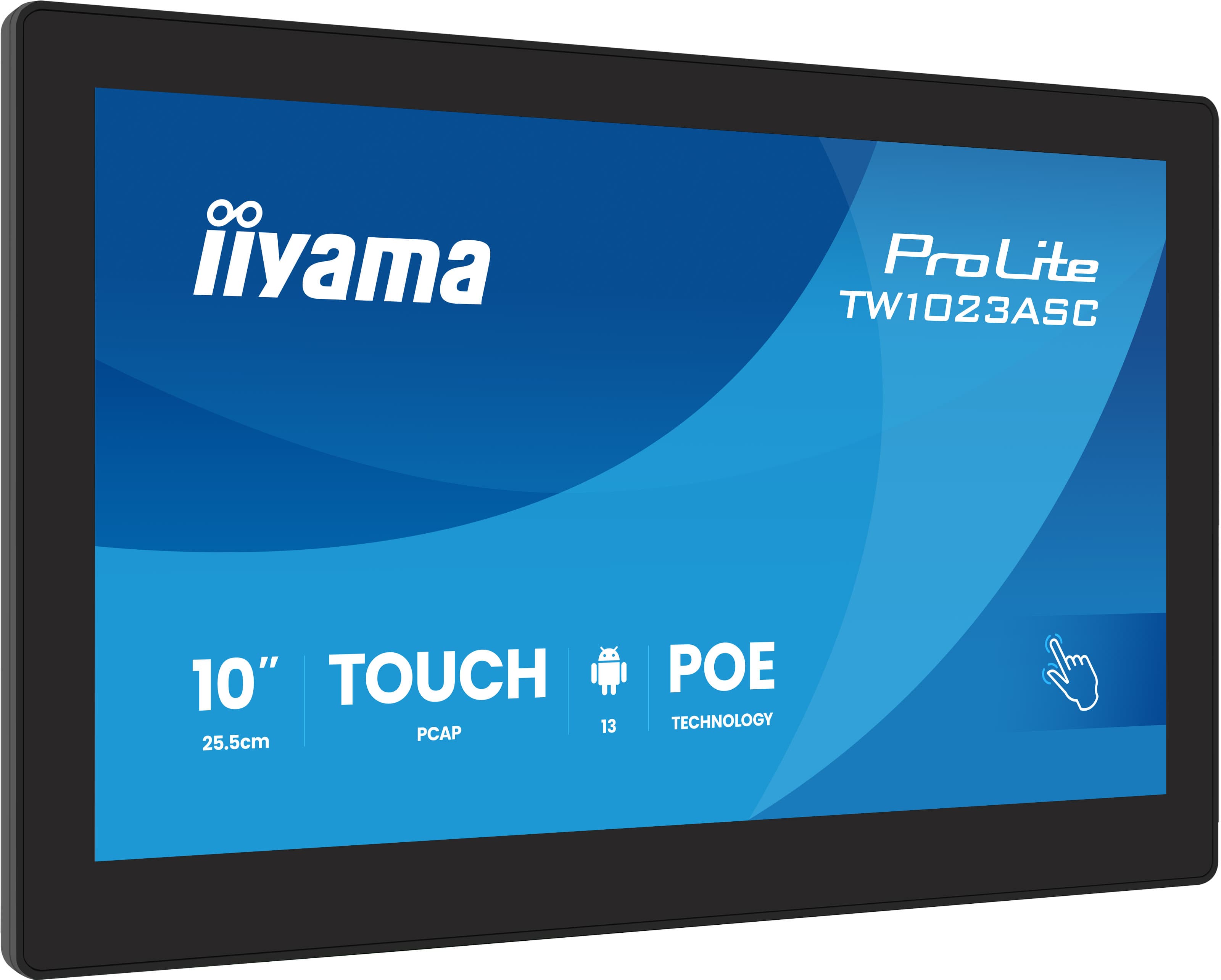 iiyama TW1023ASC-B3P écran plat de PC 25,6 cm (10.1") 1280 x 800 pixels LCD Écran tactile Noir