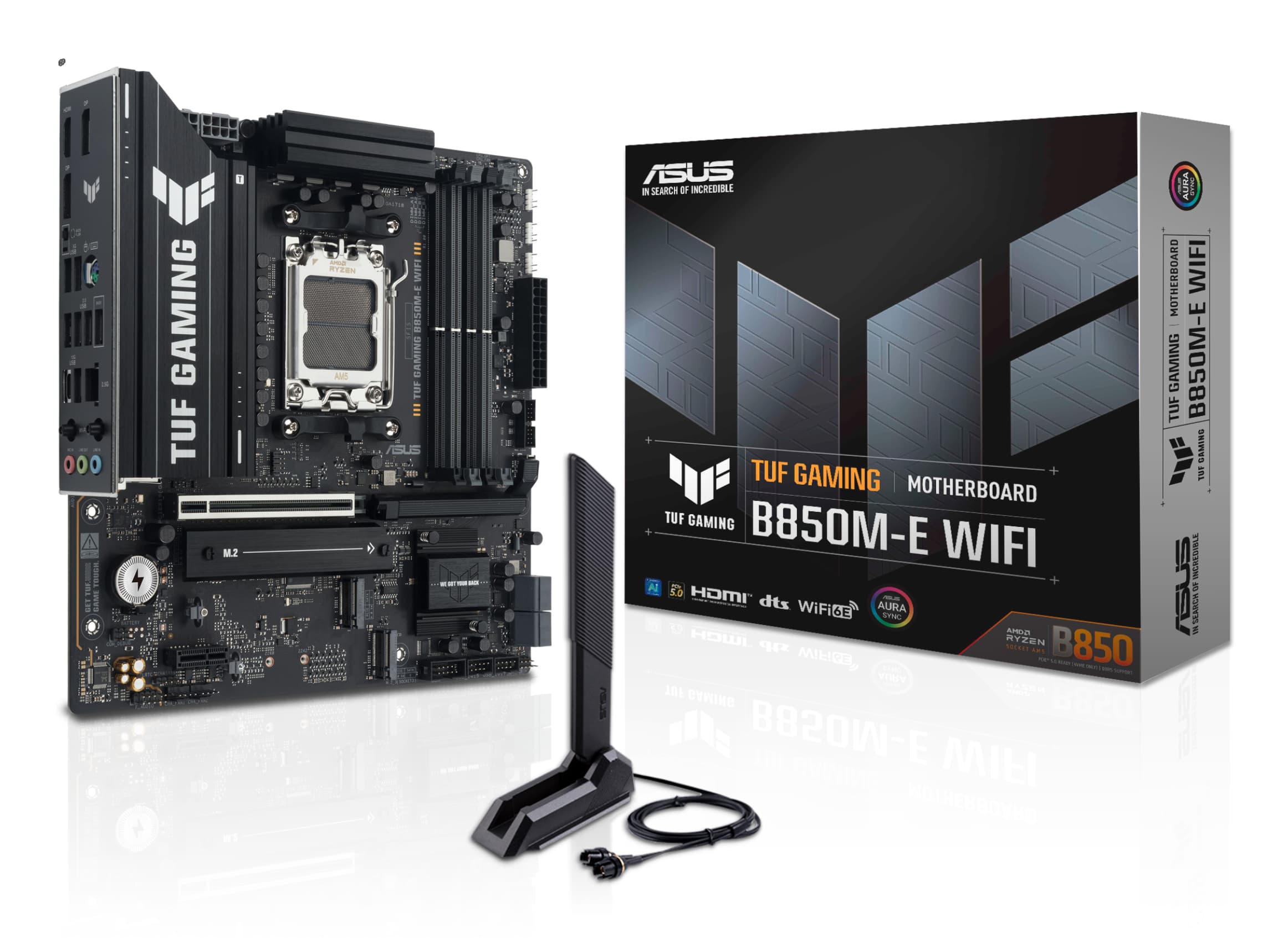 ASUS TUF GAMING B850M-E WIFI AMD B850 Emplacement AM5 micro ATX