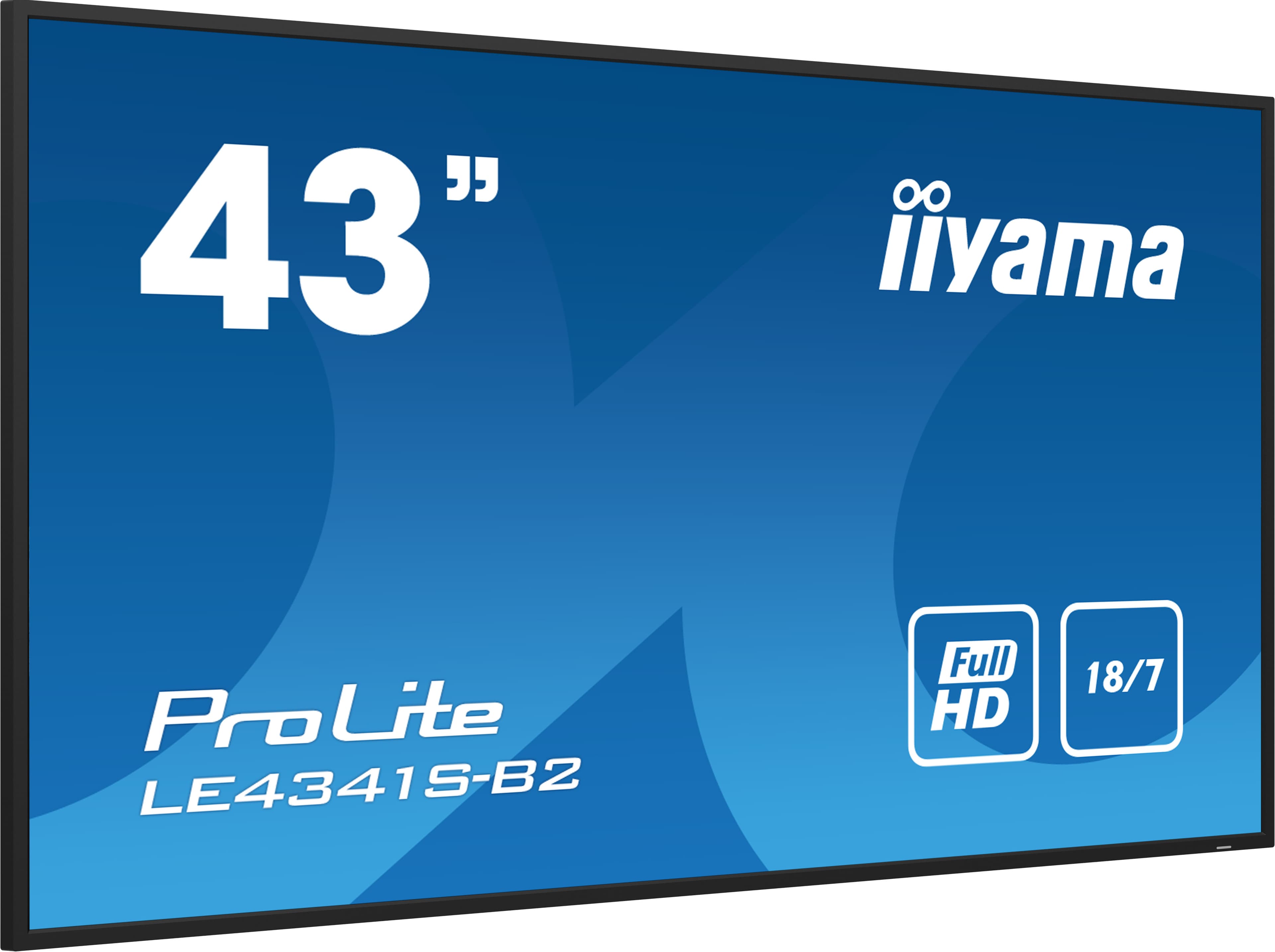 iiyama PROLITE LE4341S-B2 Écran plat de signalisation numérique 108 cm (42.5") LCD 350 cd/m² Full HD Noir 18/7