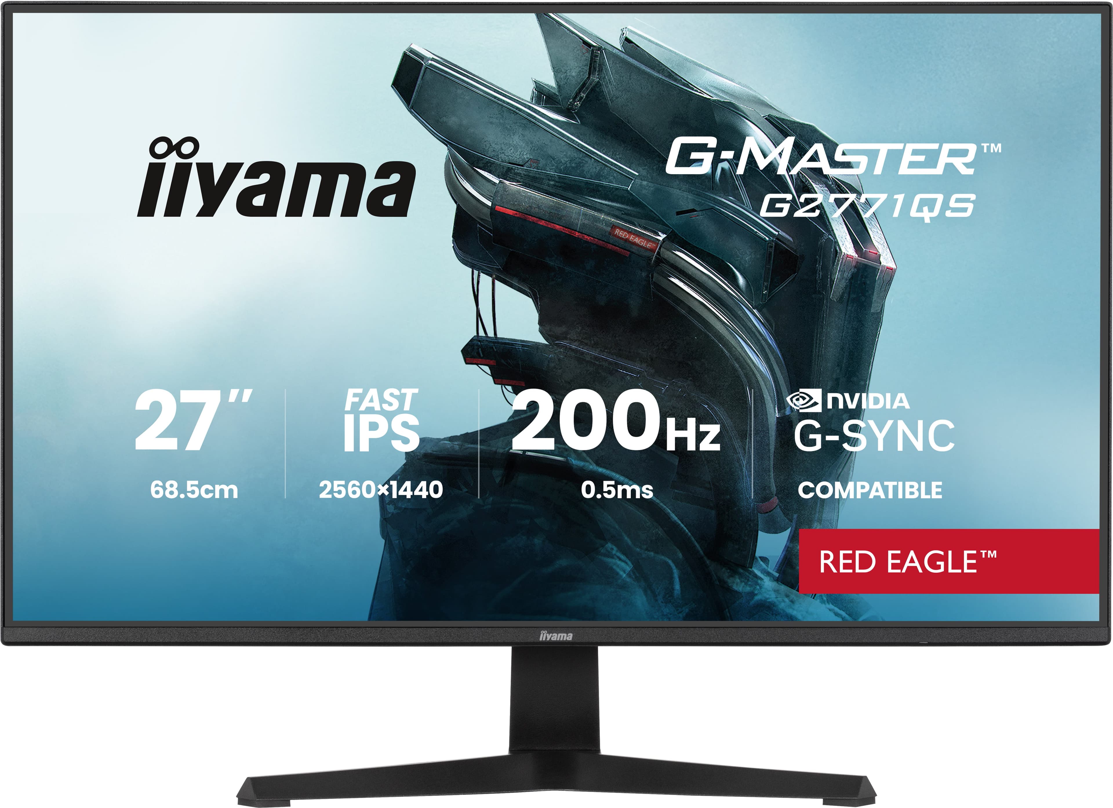 iiyama G-MASTER G2771QS-B1 écran plat de PC 68,6 cm (27") 2560 x 1440 pixels Wide Quad HD Noir