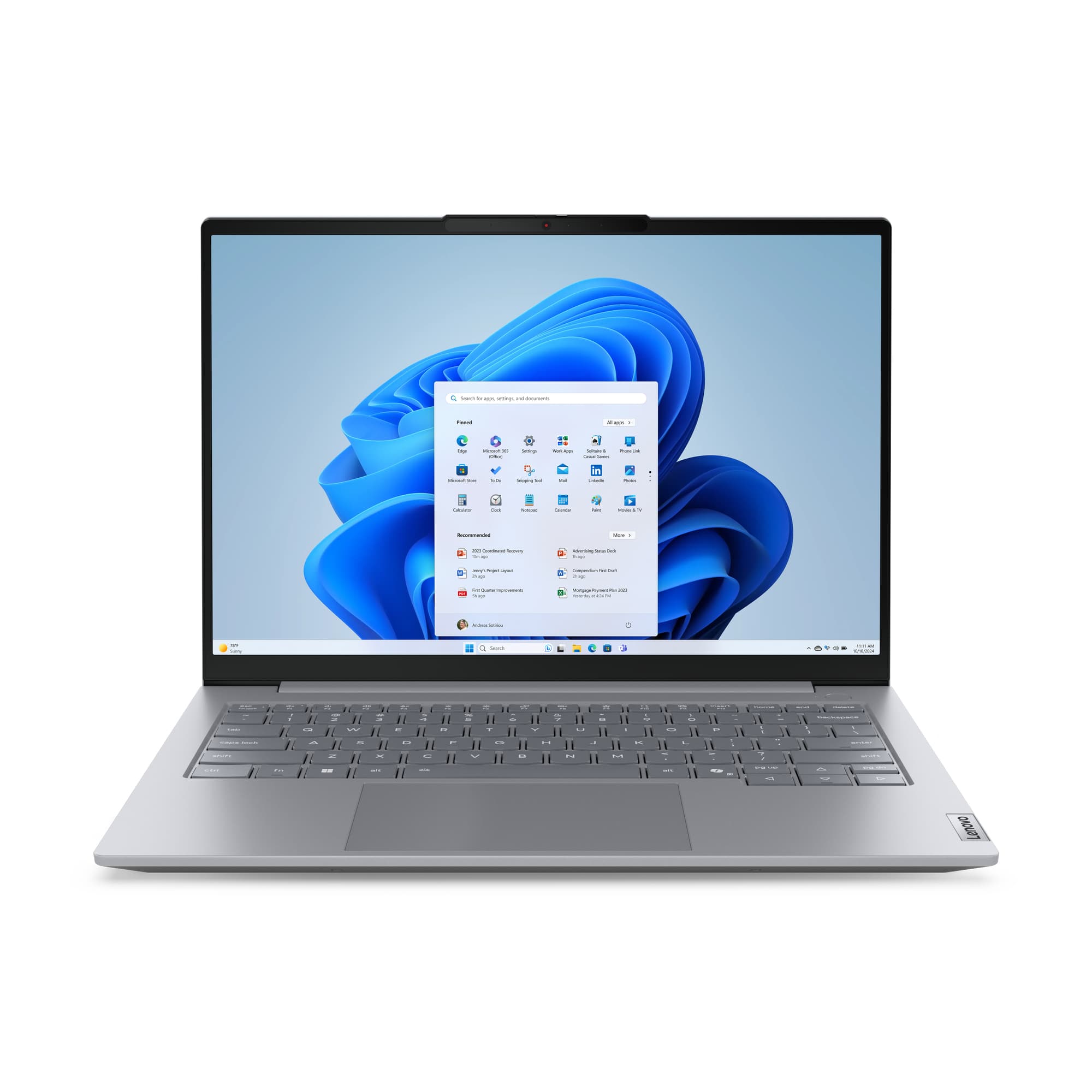 Lenovo ThinkBook 14 G8 IAL Intel Core Ultra 5 225U Ordinateur portable 35,6 cm (14") WUXGA 16 Go DDR5-SDRAM 512 Go SSD Wi-Fi 6E (802.11ax) Windows 11 Pro Français Gris