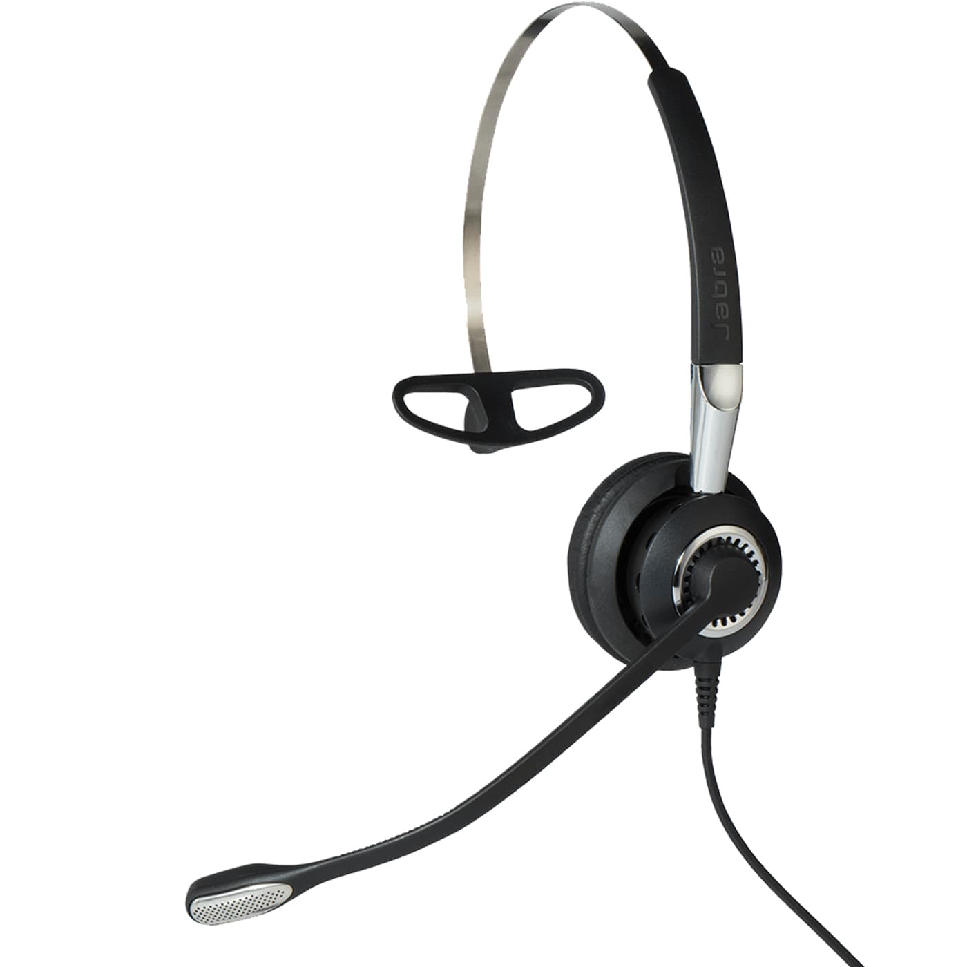 Jabra BIZ 2400 II Casque Avec fil Minerve, Crochets auriculaires, Arceau Bureau/Centre d'appels Noir, Argent