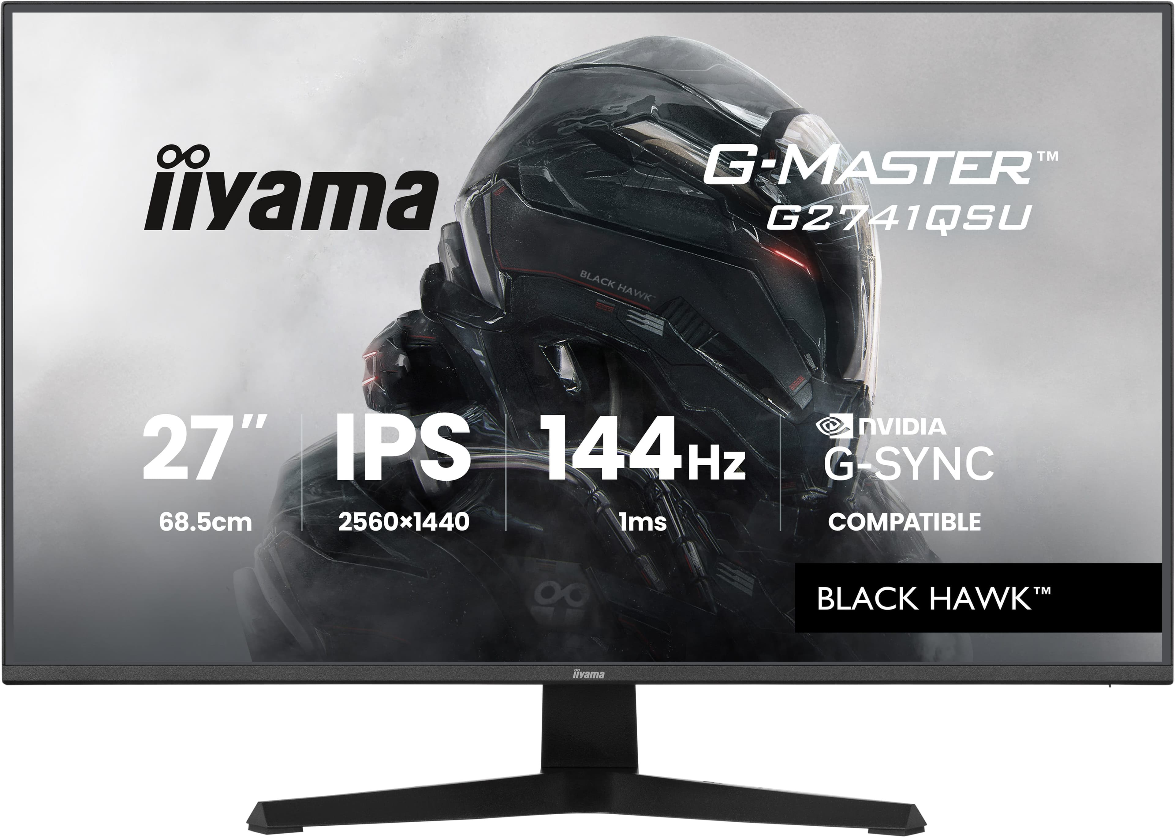iiyama G-MASTER G2741QSU-B1 écran plat de PC 68,6 cm (27") 2560 x 1440 pixels Noir