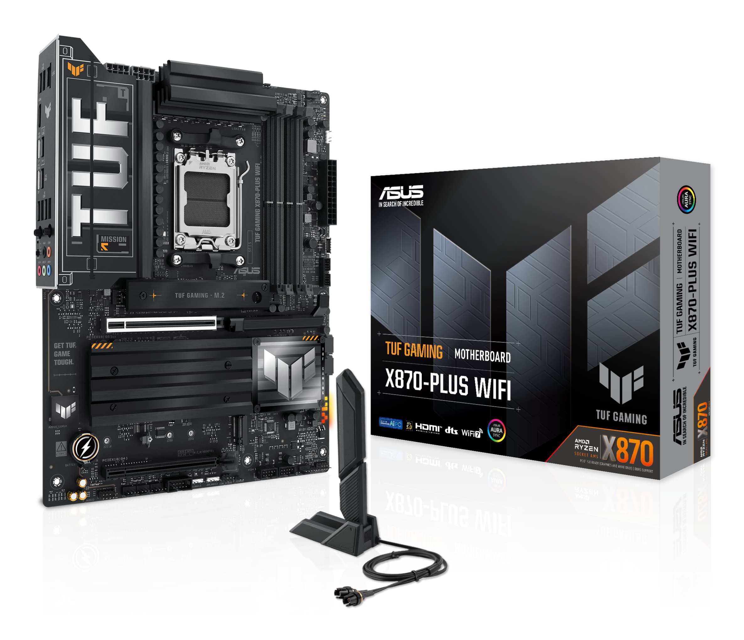 ASUS TUF GAMING X870-PLUS WIFI AMD X870 Emplacement AM5 ATX