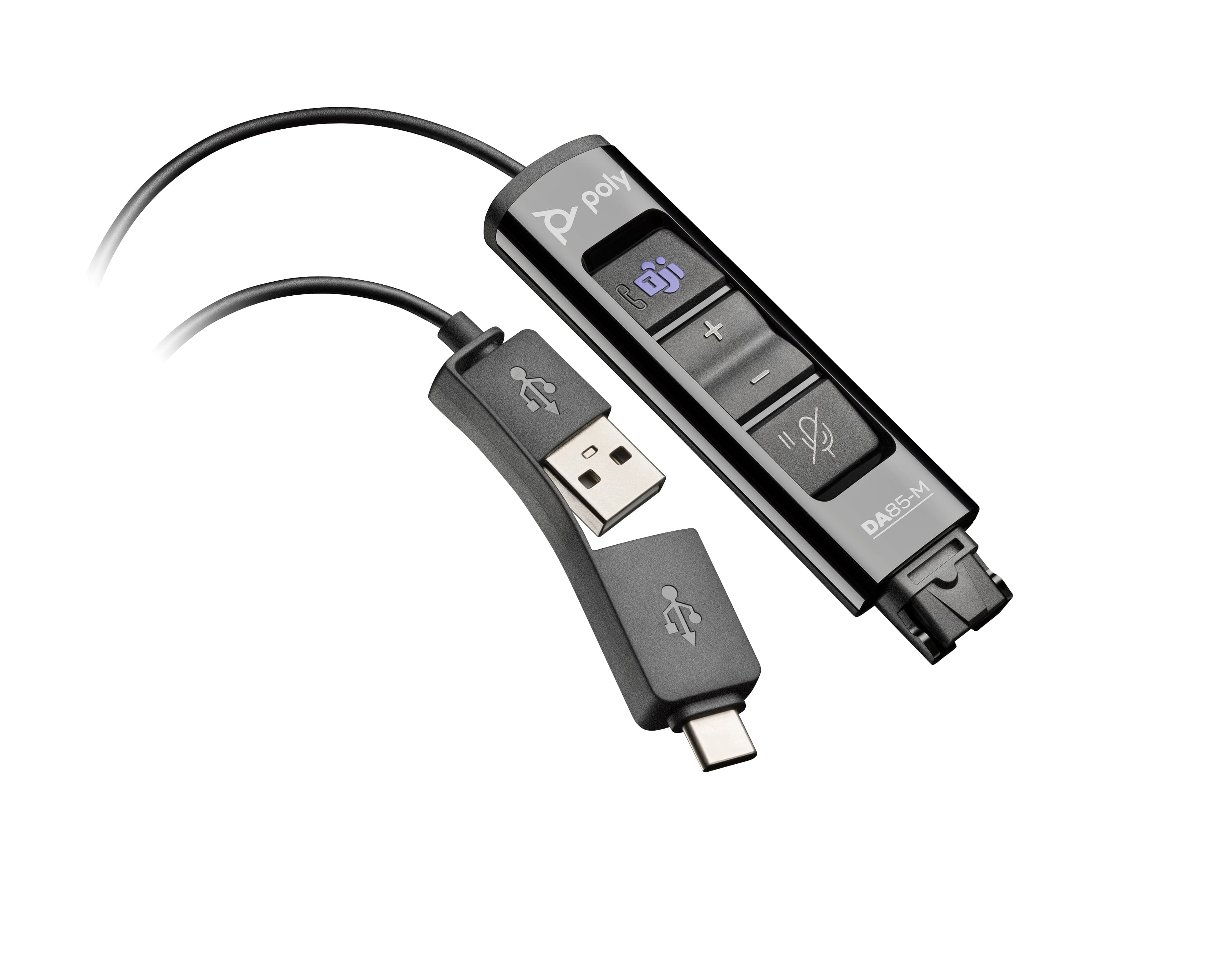 HP Poly Adaptateur USB vers QD Poly DA85-M compatible TAA