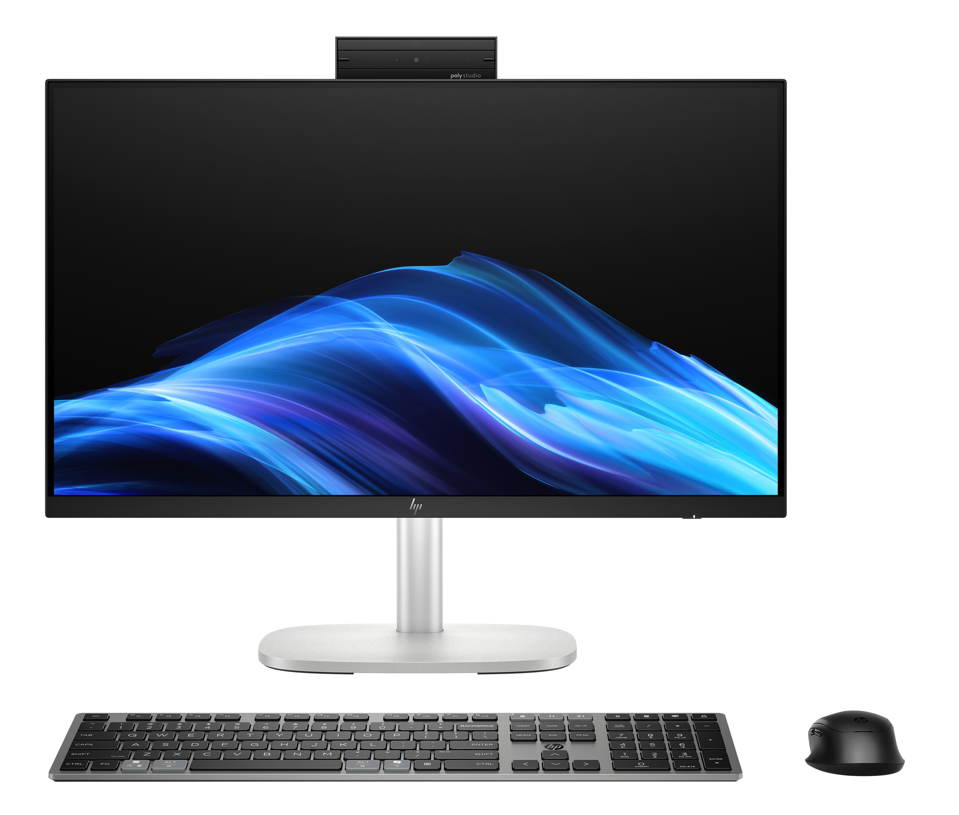 HP EliteStudio 8 G1i AI PC Wolf Pro Security Edition Intel Core Ultra 7 265 60,5 cm (23.8") 1920 x 1080 pixels PC All-in-One 32 Go DDR5-SDRAM 1 To SSD Windows 11 Pro Wi-Fi 6E (802.11ax) Argent