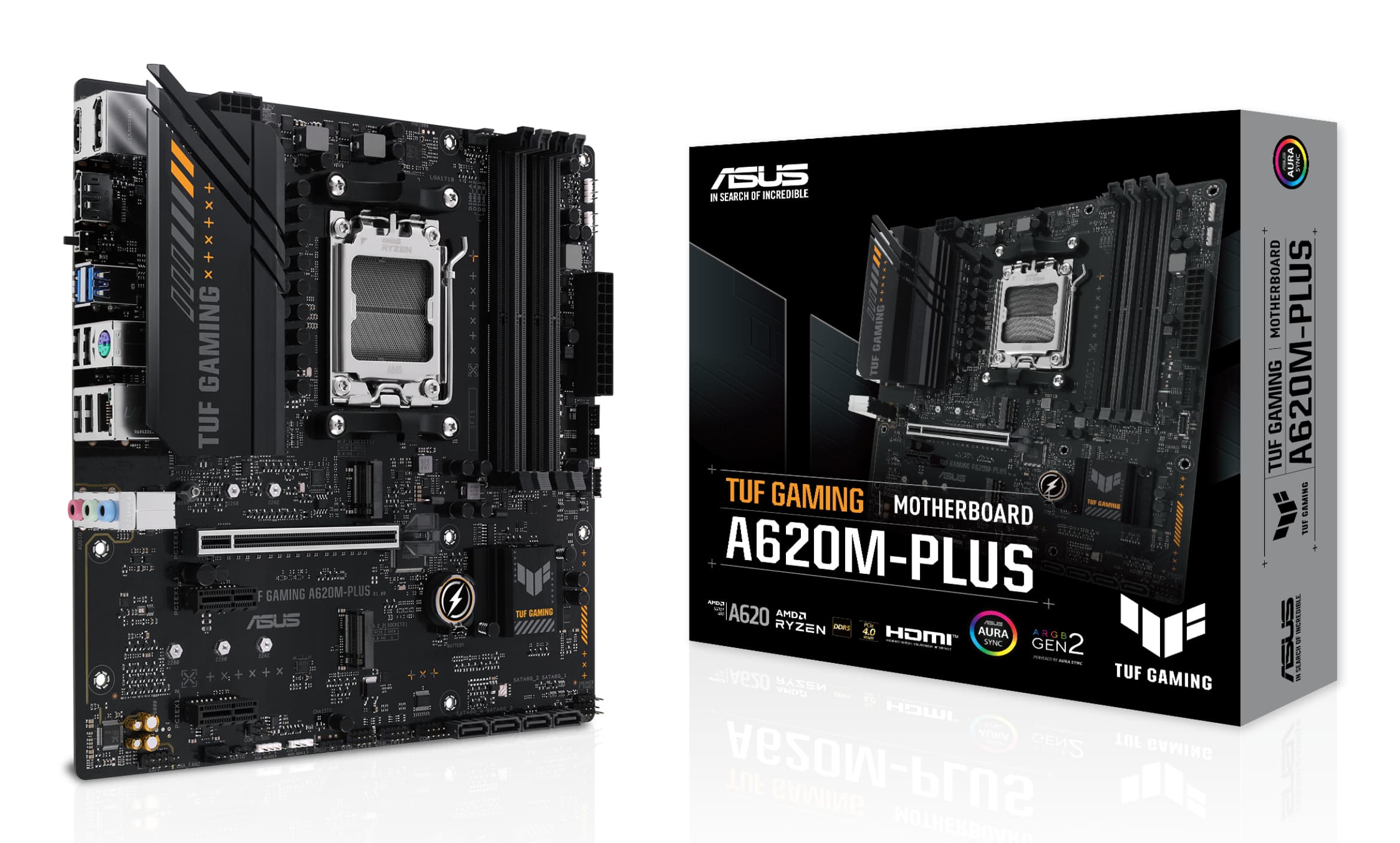 ASUS TUF GAMING A620M-PLUS AMD A620 Emplacement AM5 micro ATX