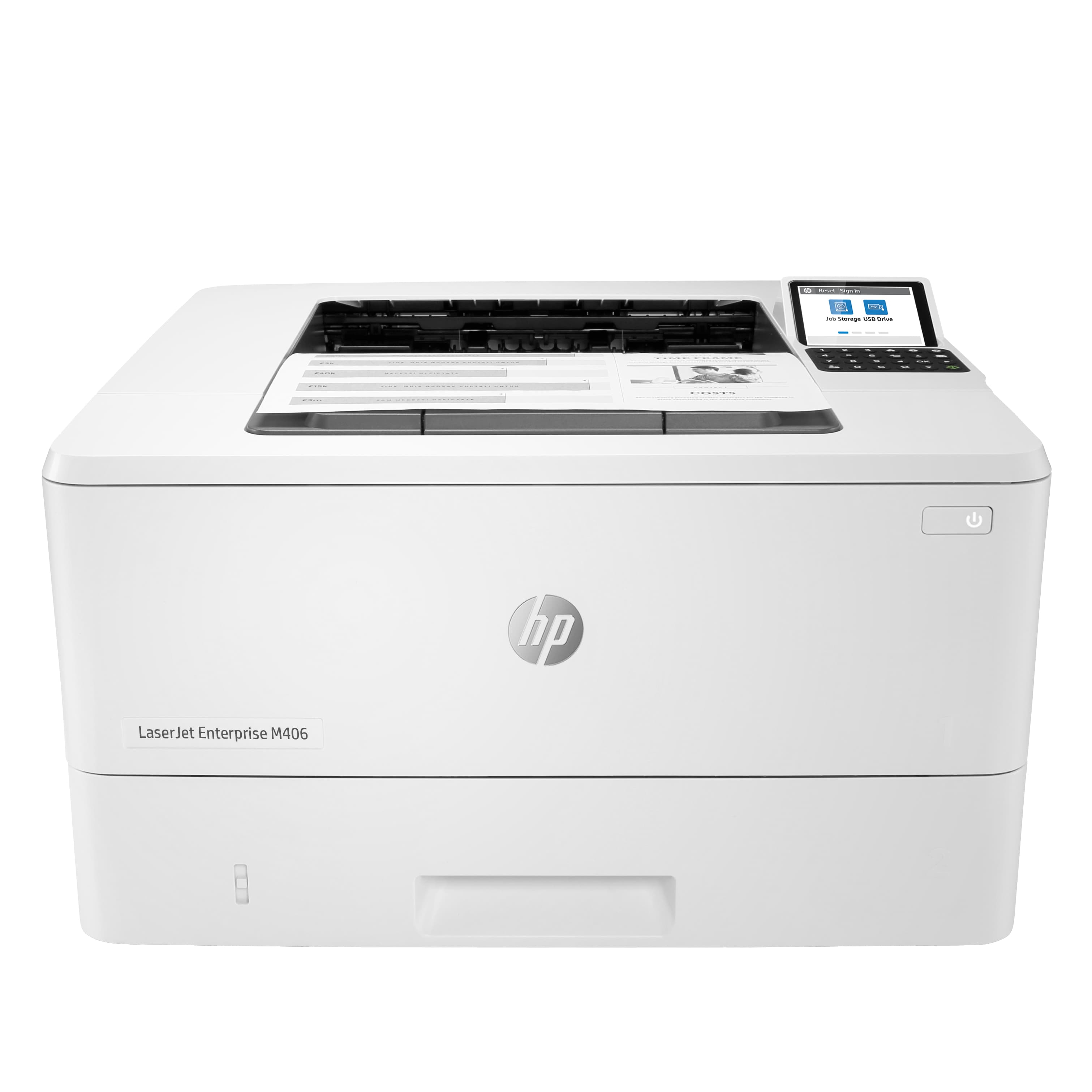 HP LaserJet Enterprise M406dn Noir et blanc Imprimante, Ethernet uniquement; Recto verso