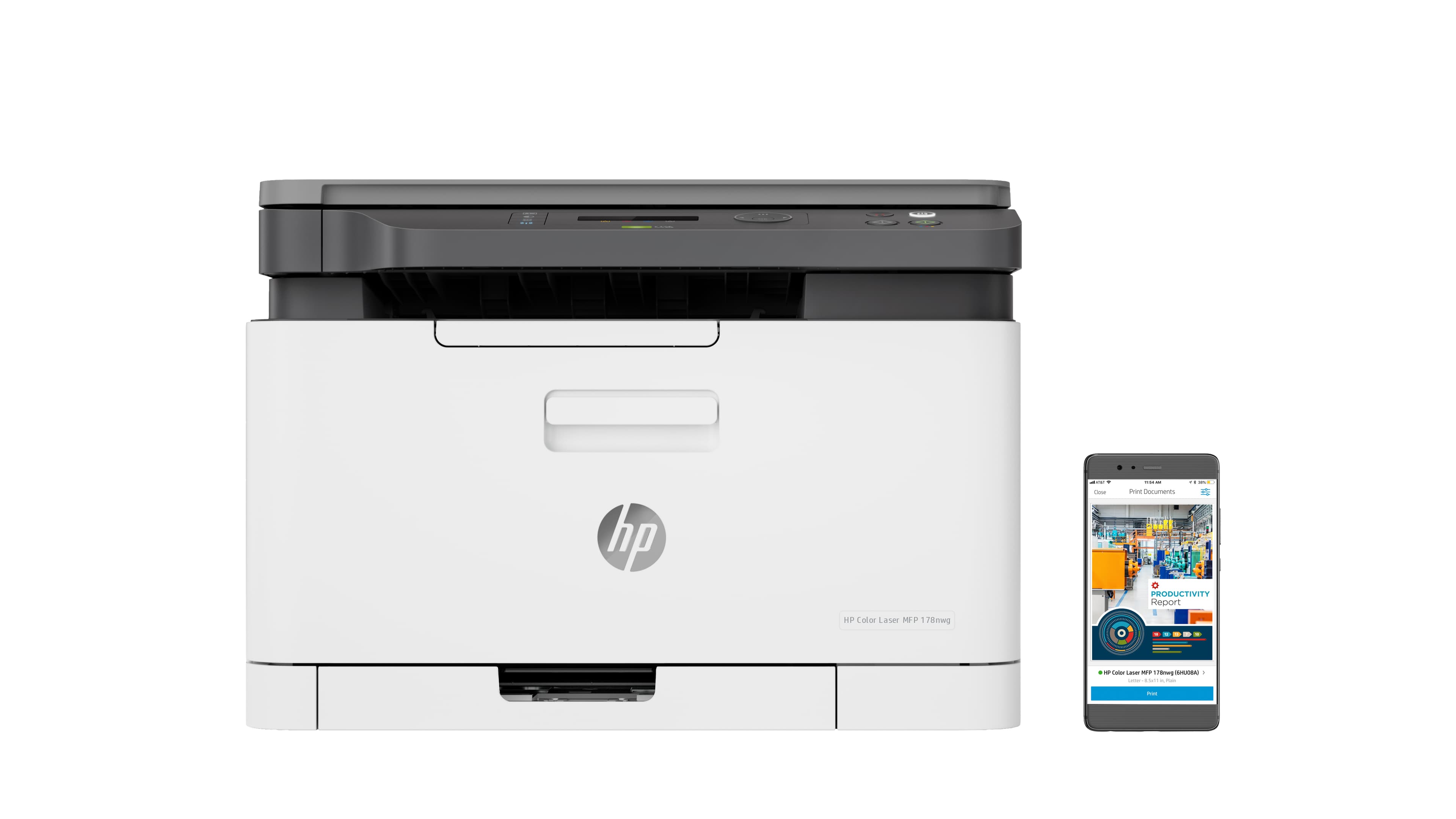 HP Laser 178nw Sans fil Multifunction Couleur Imprimante, Copieur, Scanner; Recto verso