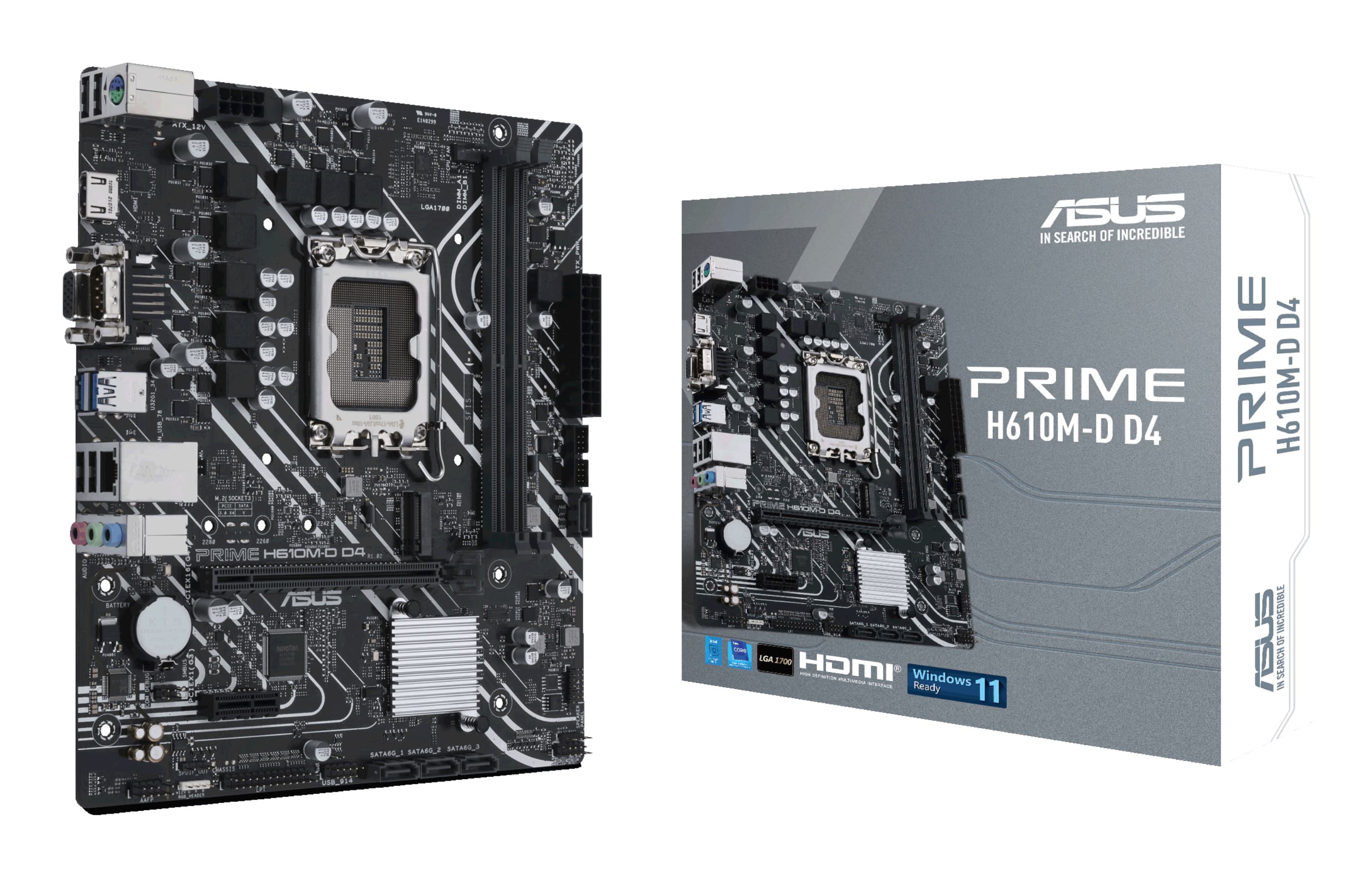 ASUS PRIME H610M-D D4 Intel H610 LGA 1700 micro ATX