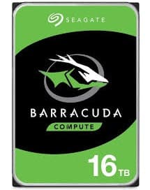 Seagate Barracuda 16TB disque dur 16 To 7200 tr/min 512 Mo 3.5" SATA