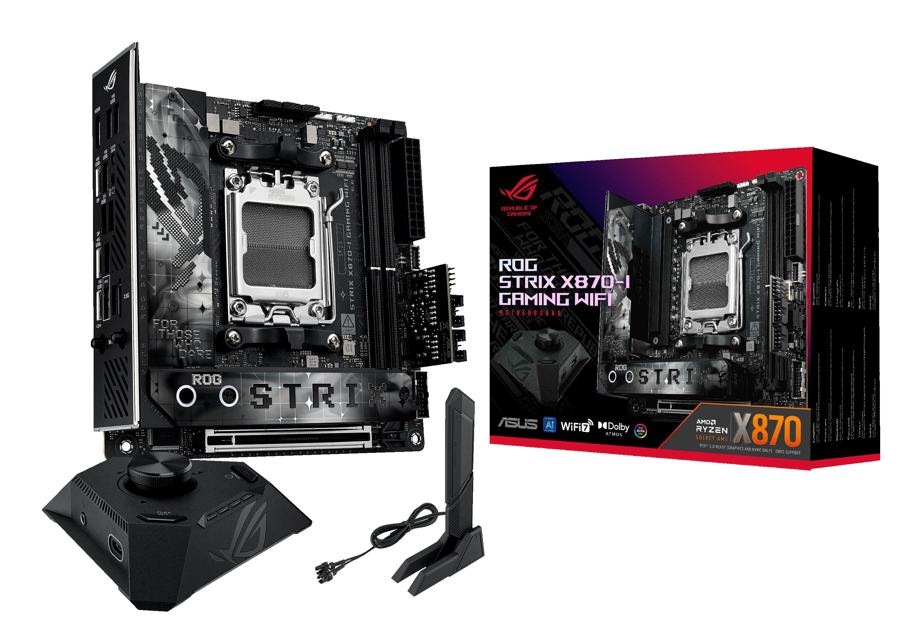 ASUS ROG STRIX X870-I GAMING WIFI AMD X870 Emplacement AM5 mini ITX
