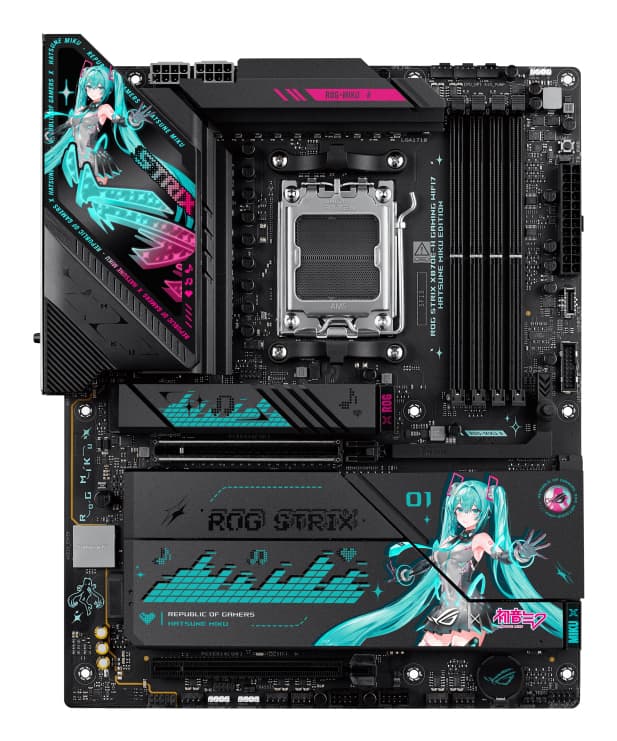ASUS ROG STRIX X870E-H GAMING WIFI7 HATSUNE MIKU EDITION AMD X870E Emplacement AM5 ATX