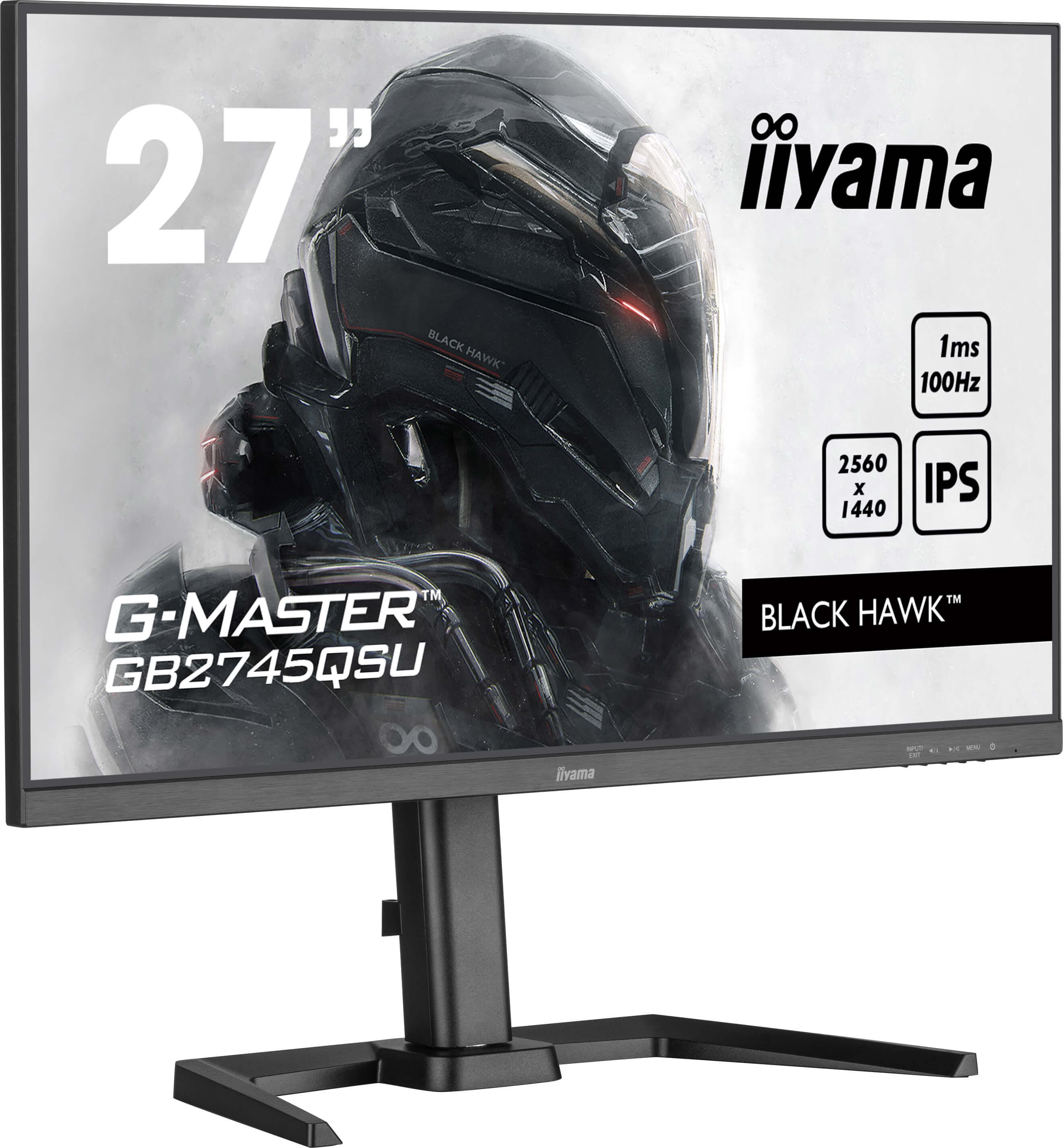 iiyama G-MASTER GB2745QSU-B2 écran plat de PC 68,6 cm (27") 2560 x 1440 pixels Wide Quad HD LED Noir
