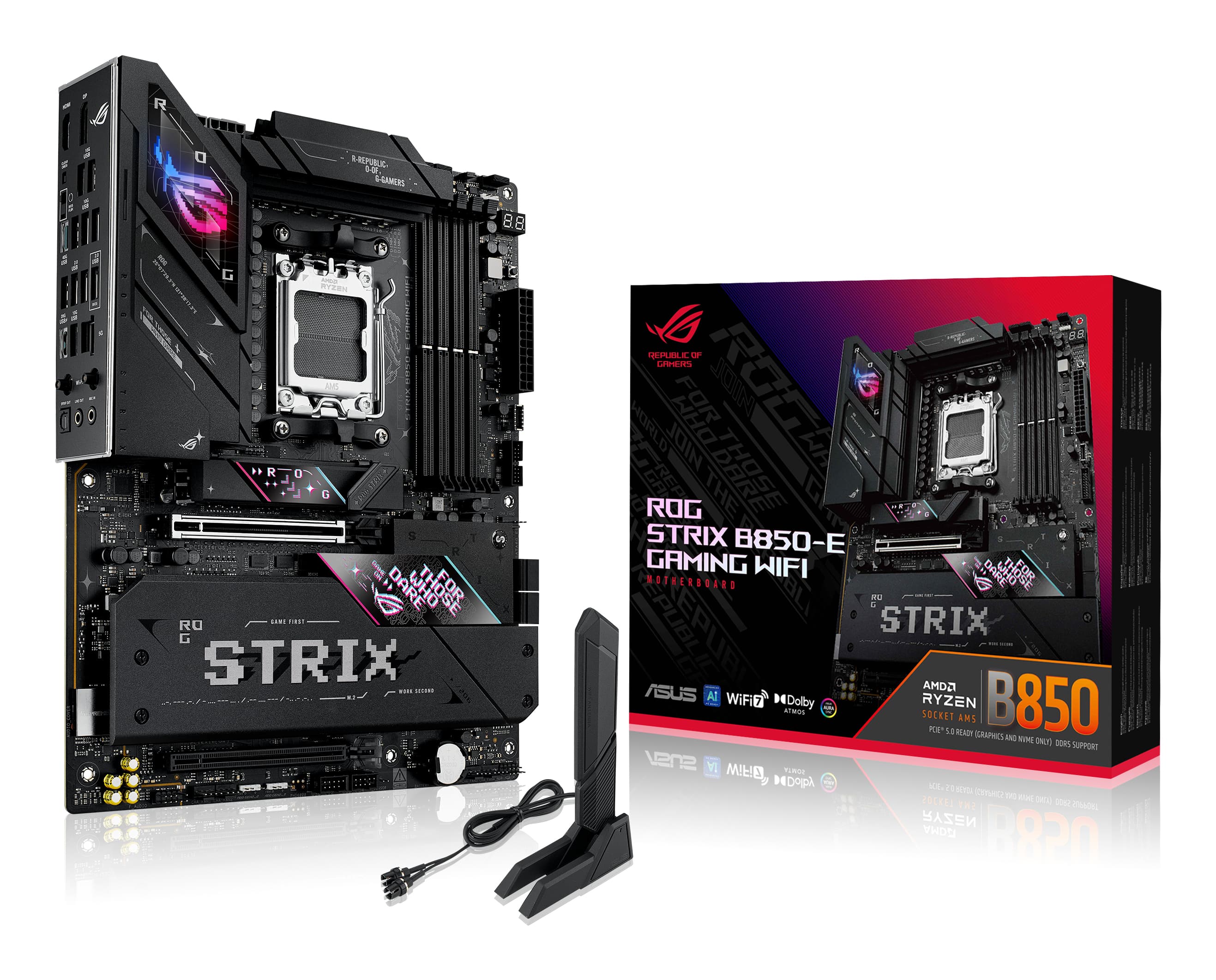 ASUS ROG STRIX B850-E GAMING WIFI AMD B850 Emplacement AM5 ATX