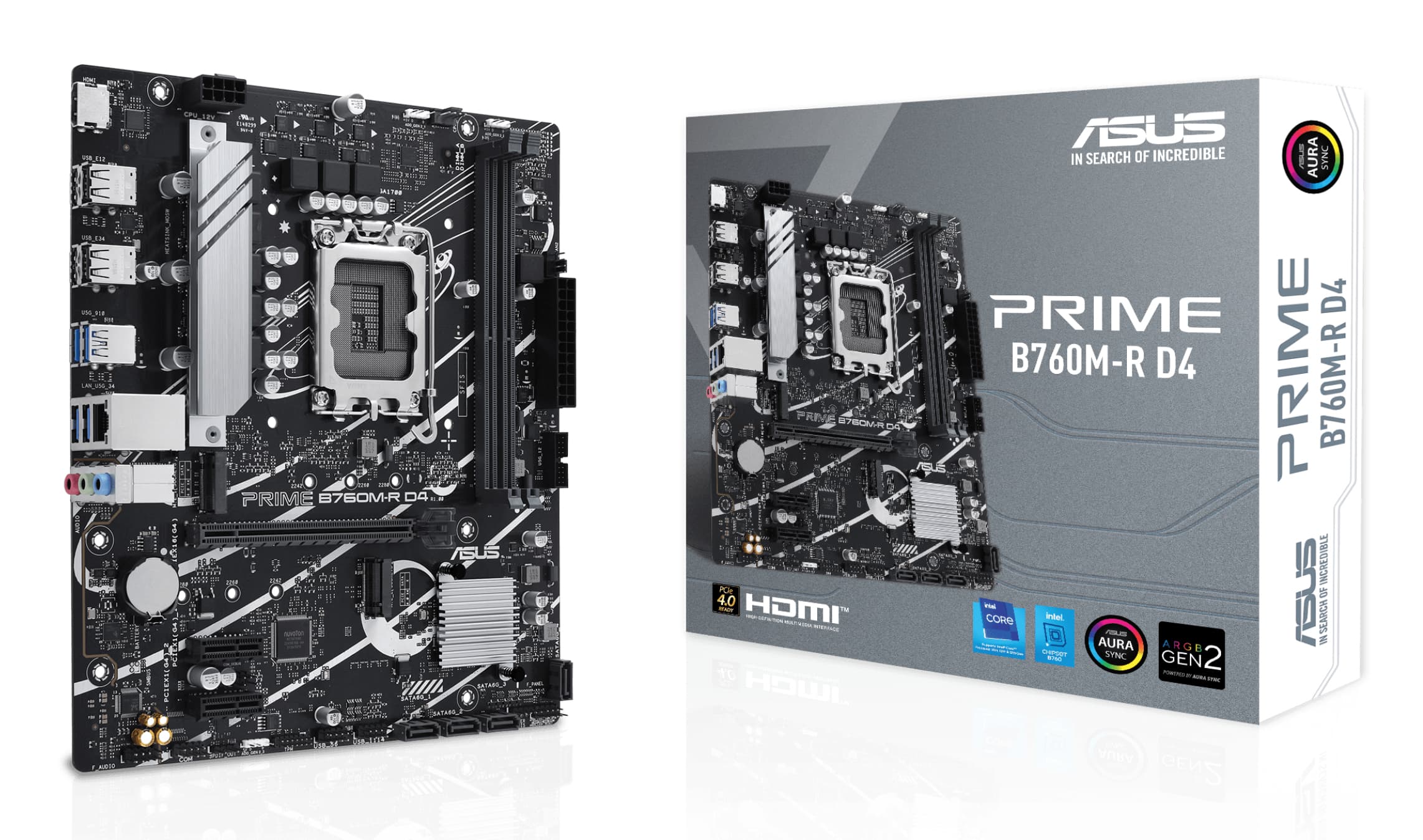 ASUS PRIME B760M-R D4 Intel B760 LGA 1700 micro ATX