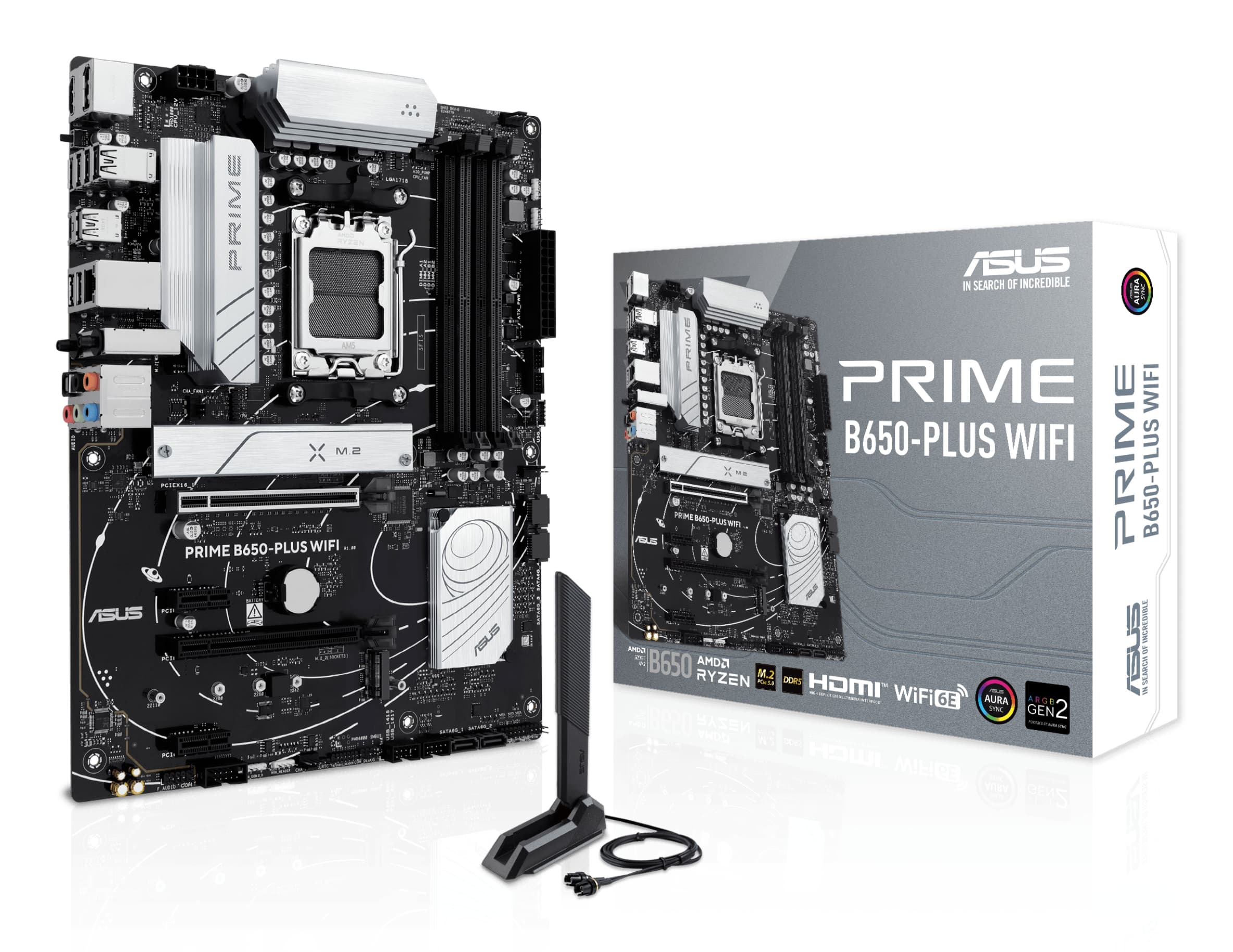 ASUS PRIME B650-PLUS WIFI AMD B650 Emplacement AM5 ATX