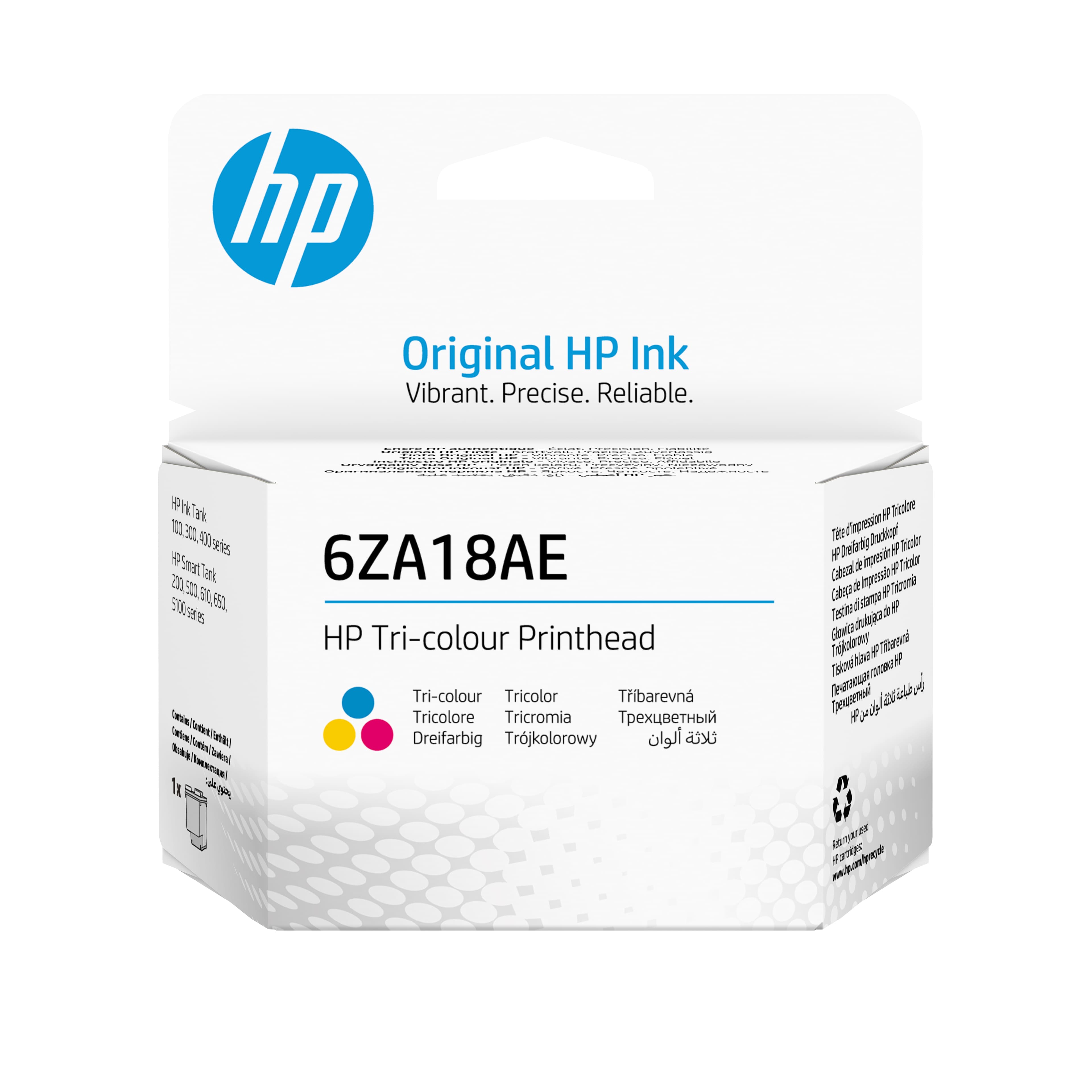 HP Tête d’impression 3 couleurs 6ZA18AE GT