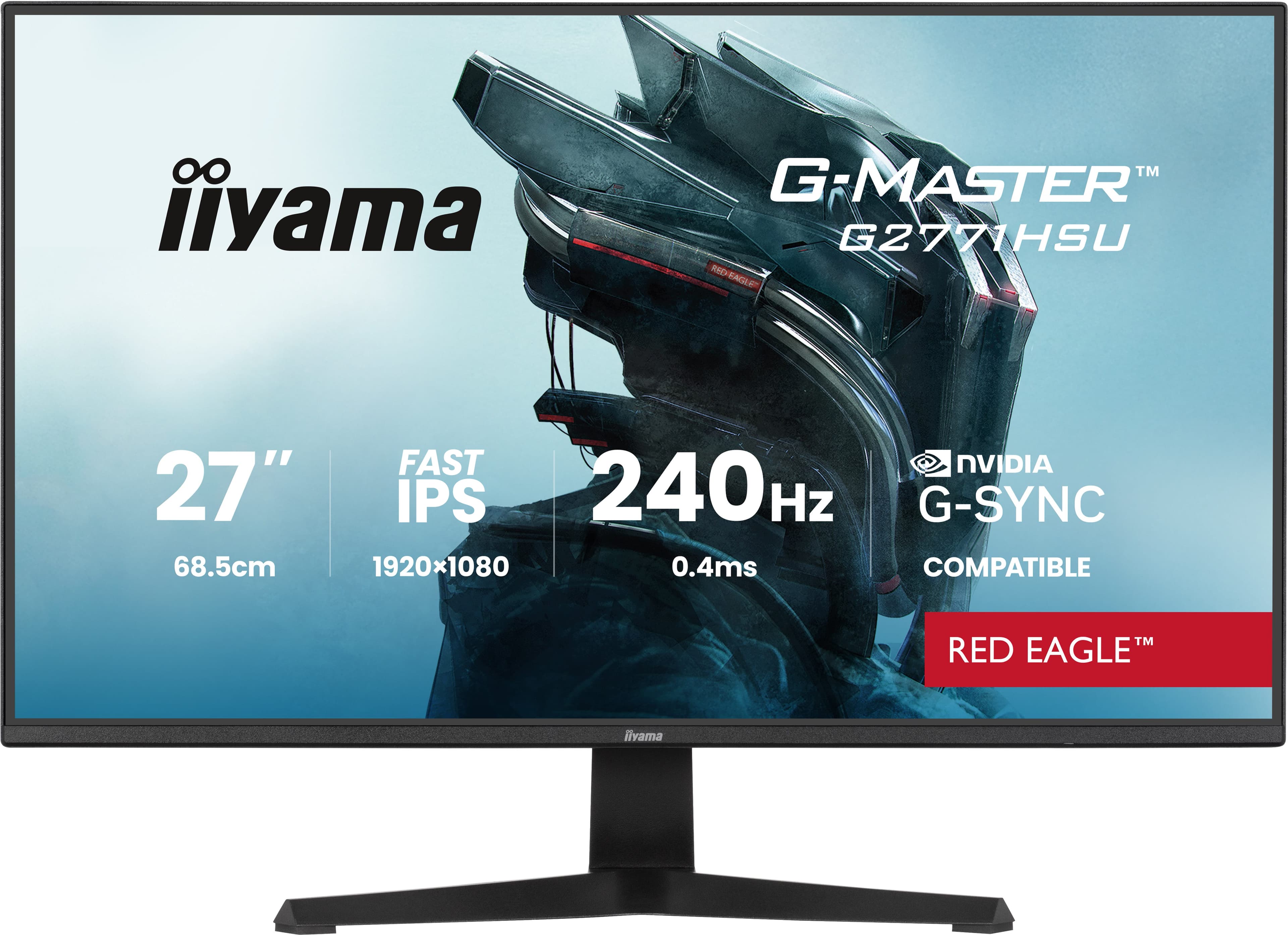 iiyama G-MASTER G2771HSU-B1 écran plat de PC 68,6 cm (27") 1920 x 1080 pixels Full HD Noir