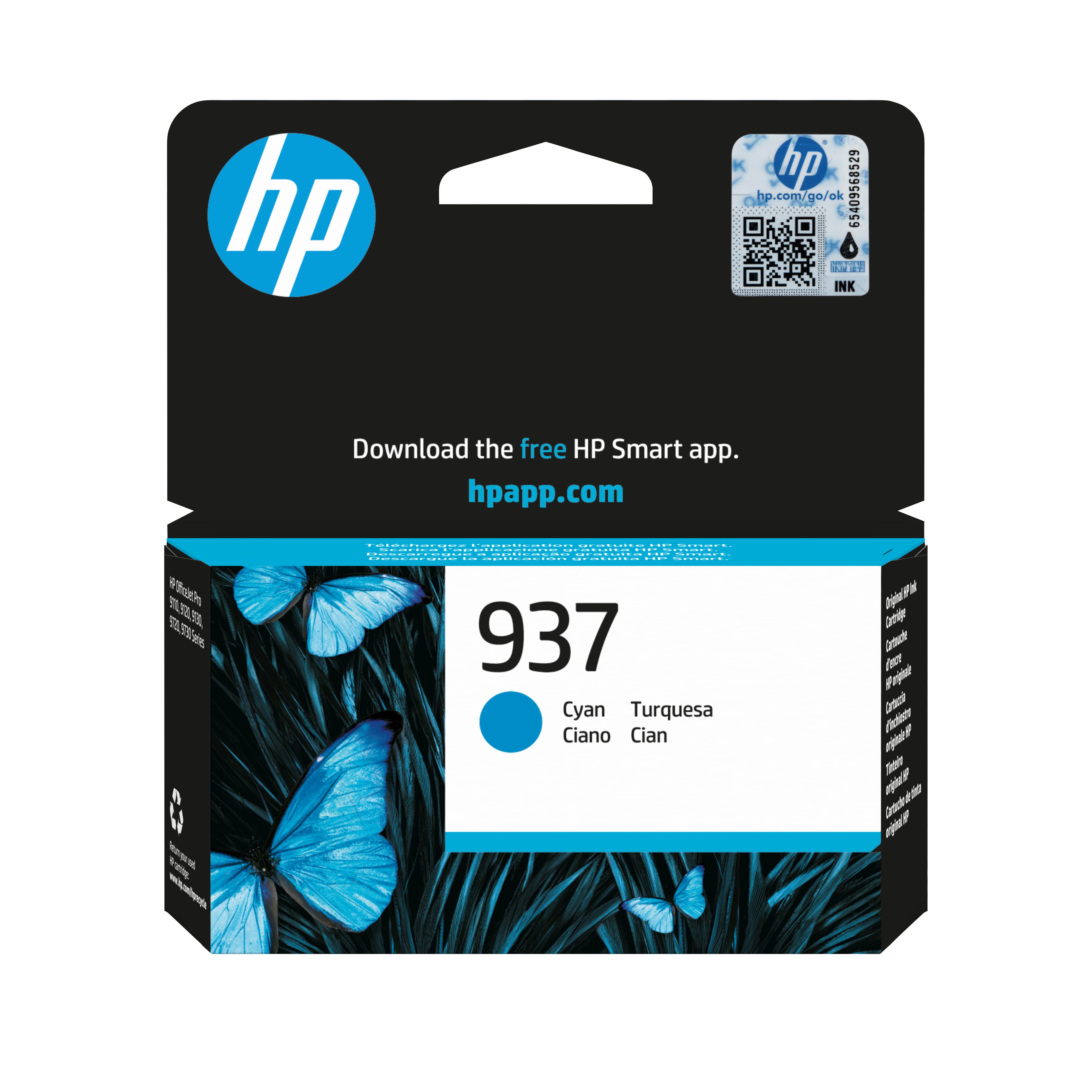 HP 937 Cartouche Encre Authentique Cyan