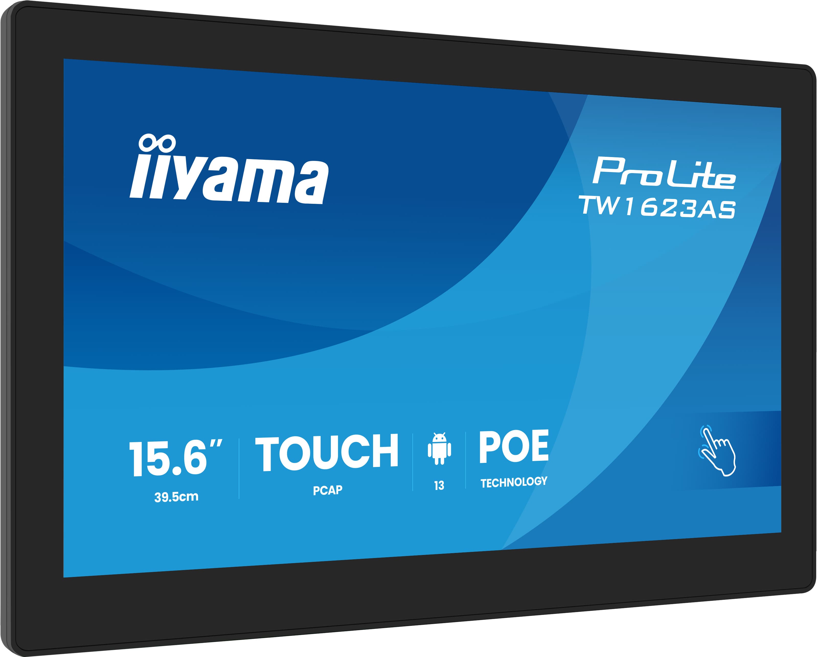 iiyama TW1623AS-B3P écran plat de PC 39,6 cm (15.6") 1920 x 1080 pixels Full HD LED Écran tactile Noir