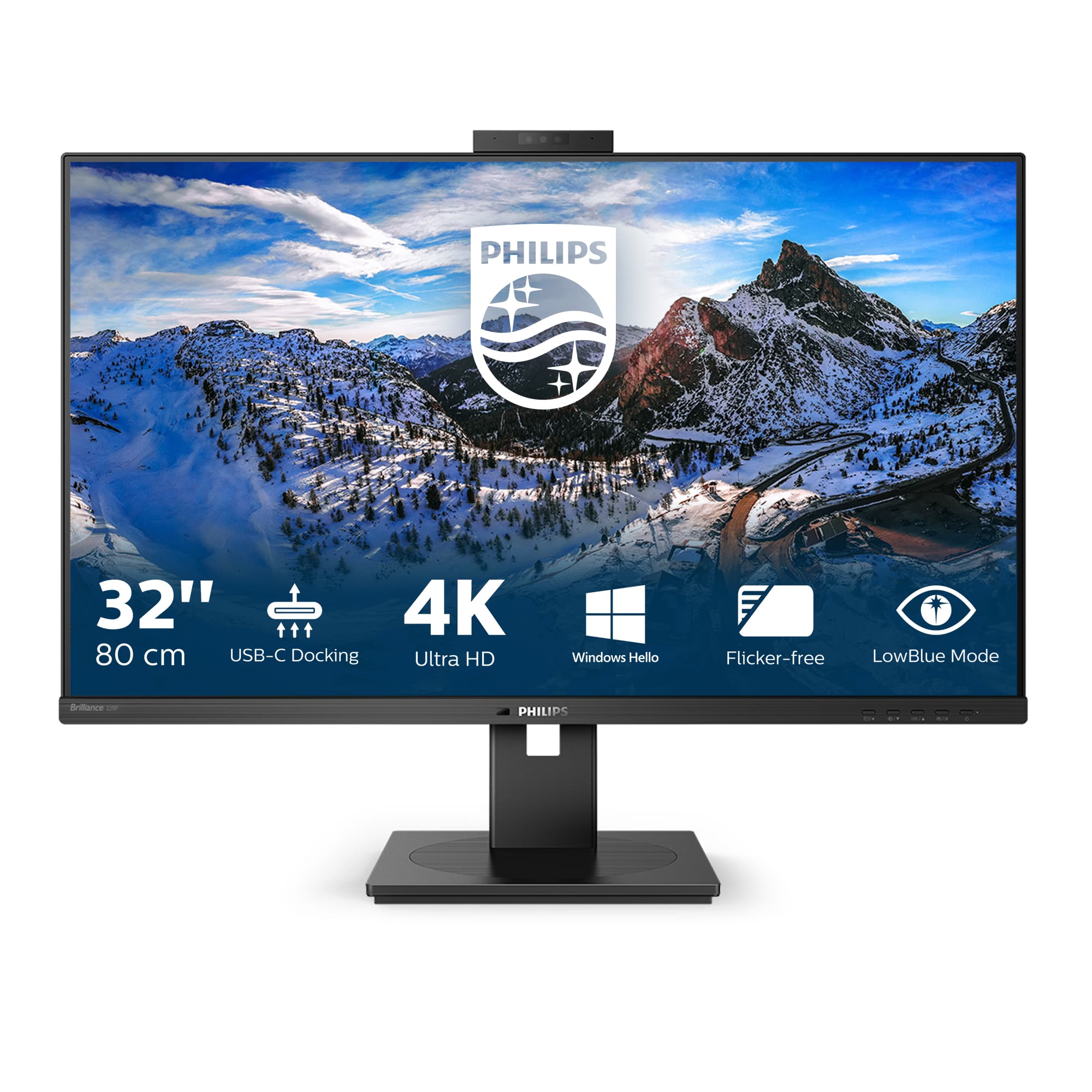 Philips P Line 329P1H/00 écran plat de PC 80 cm (31.5") 3840 x 2160 pixels 4K Ultra HD LED Noir