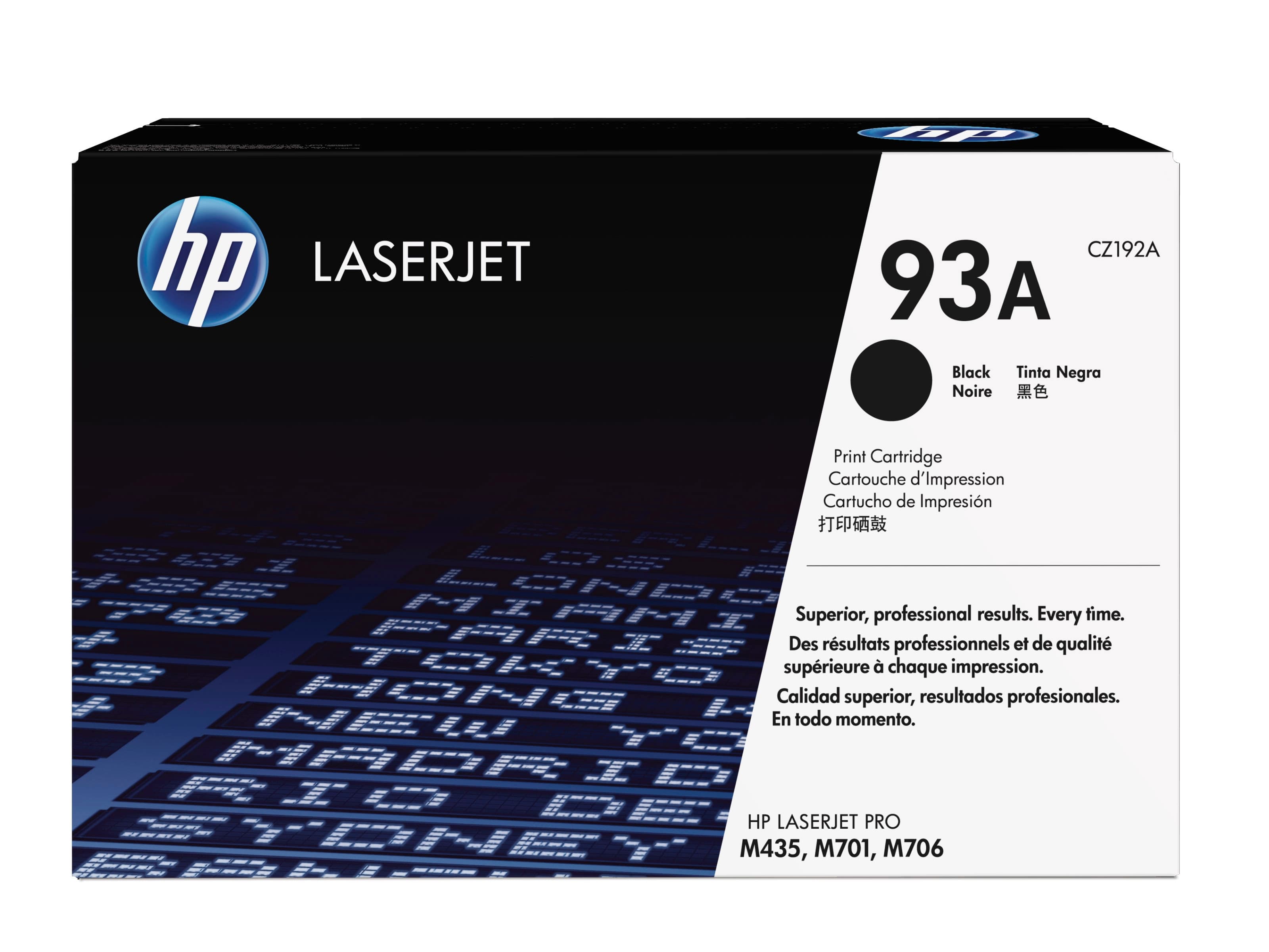 HP 93A toner LaserJet noir authentique