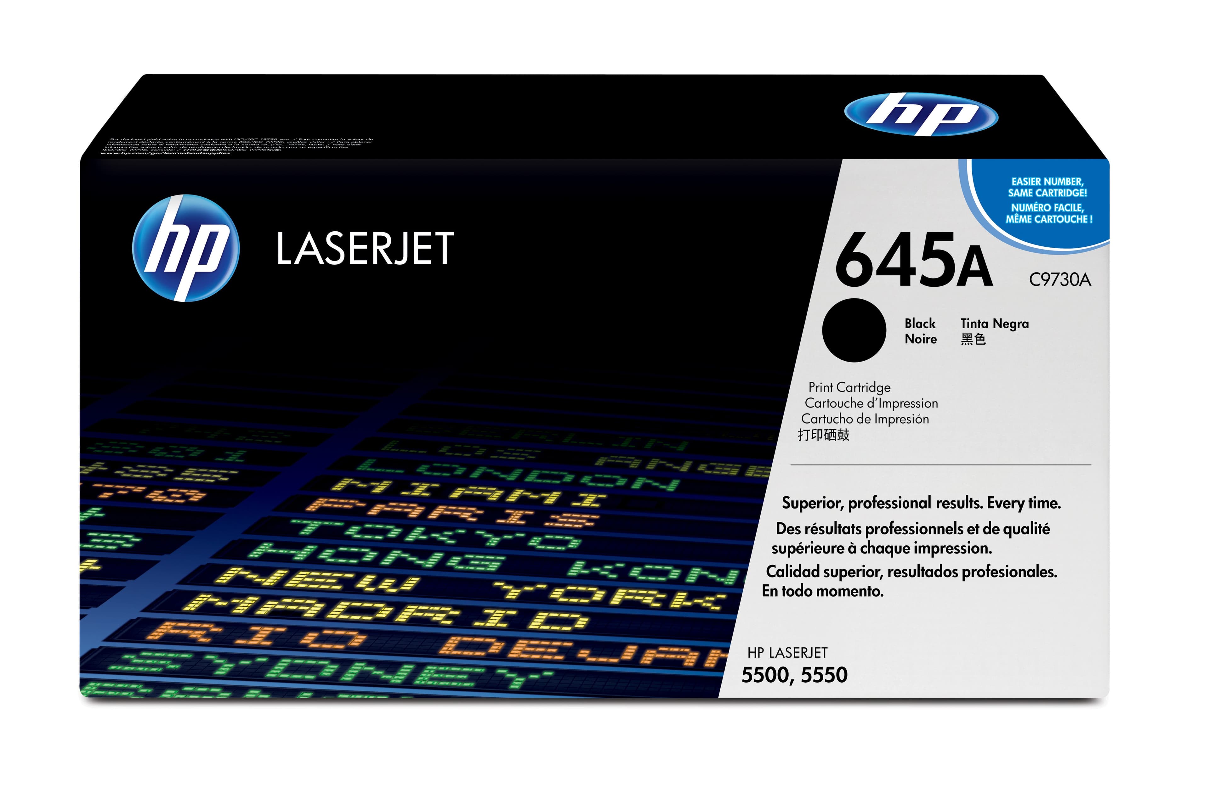 HP 645A toner LaserJet noir authentique