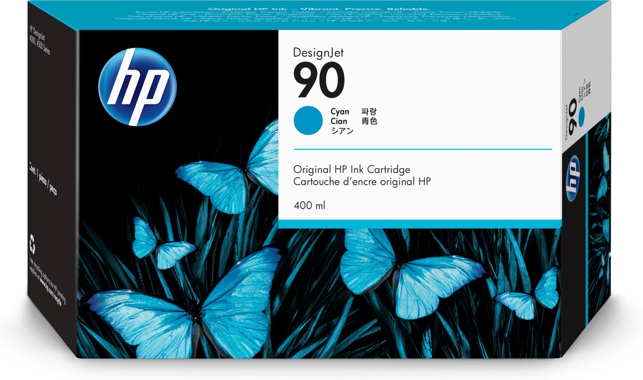 HP DesignJet 90 cartouche d'encre cyan, 400 ml