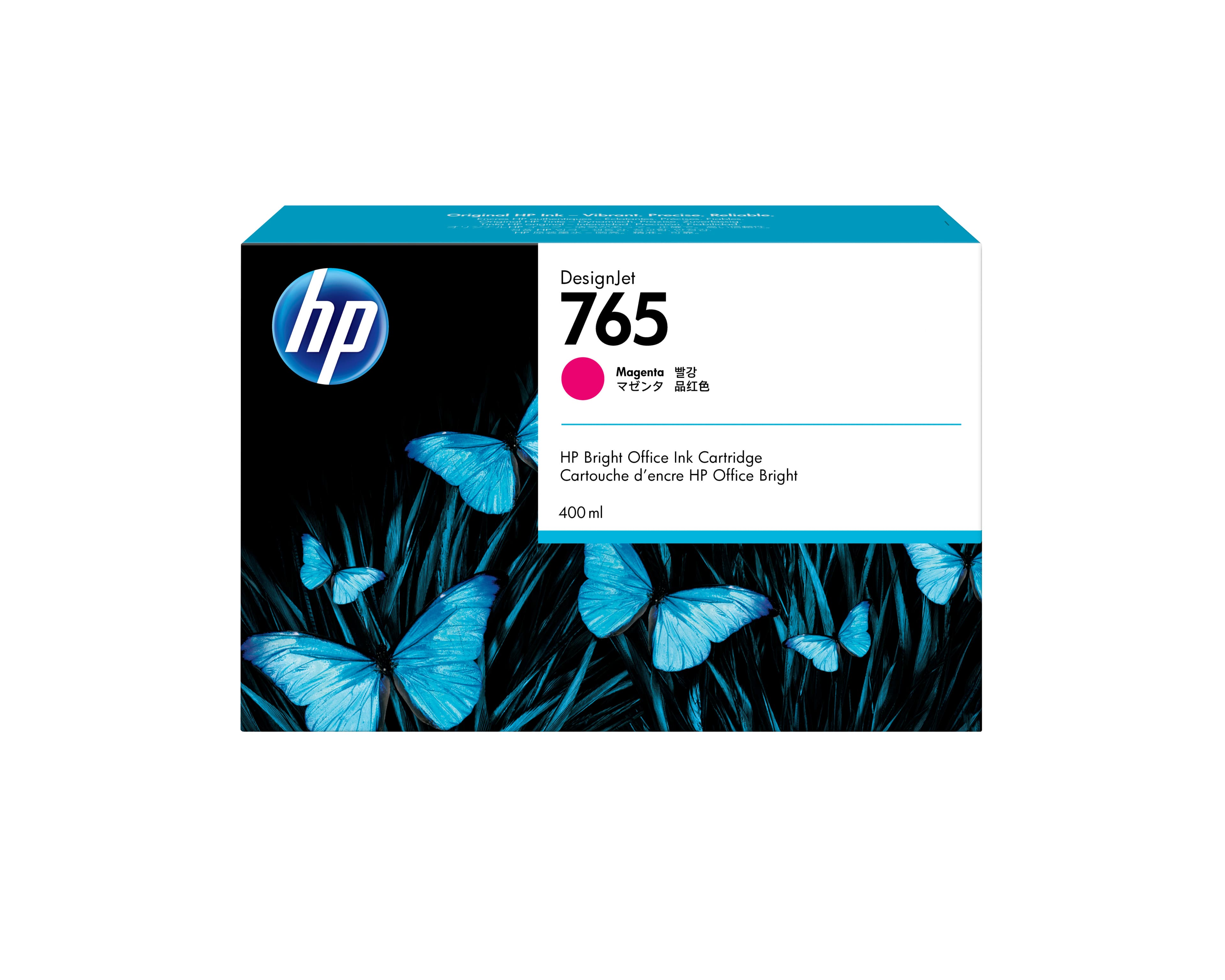 HP Cartouche d'encre magenta 765 Designjet, 400 ml