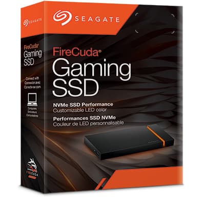 Seagate FireCuda Technologie Thunderbolt 1 To USB Type-C 3.2 Gen 2 (3.1 Gen 2) Noir