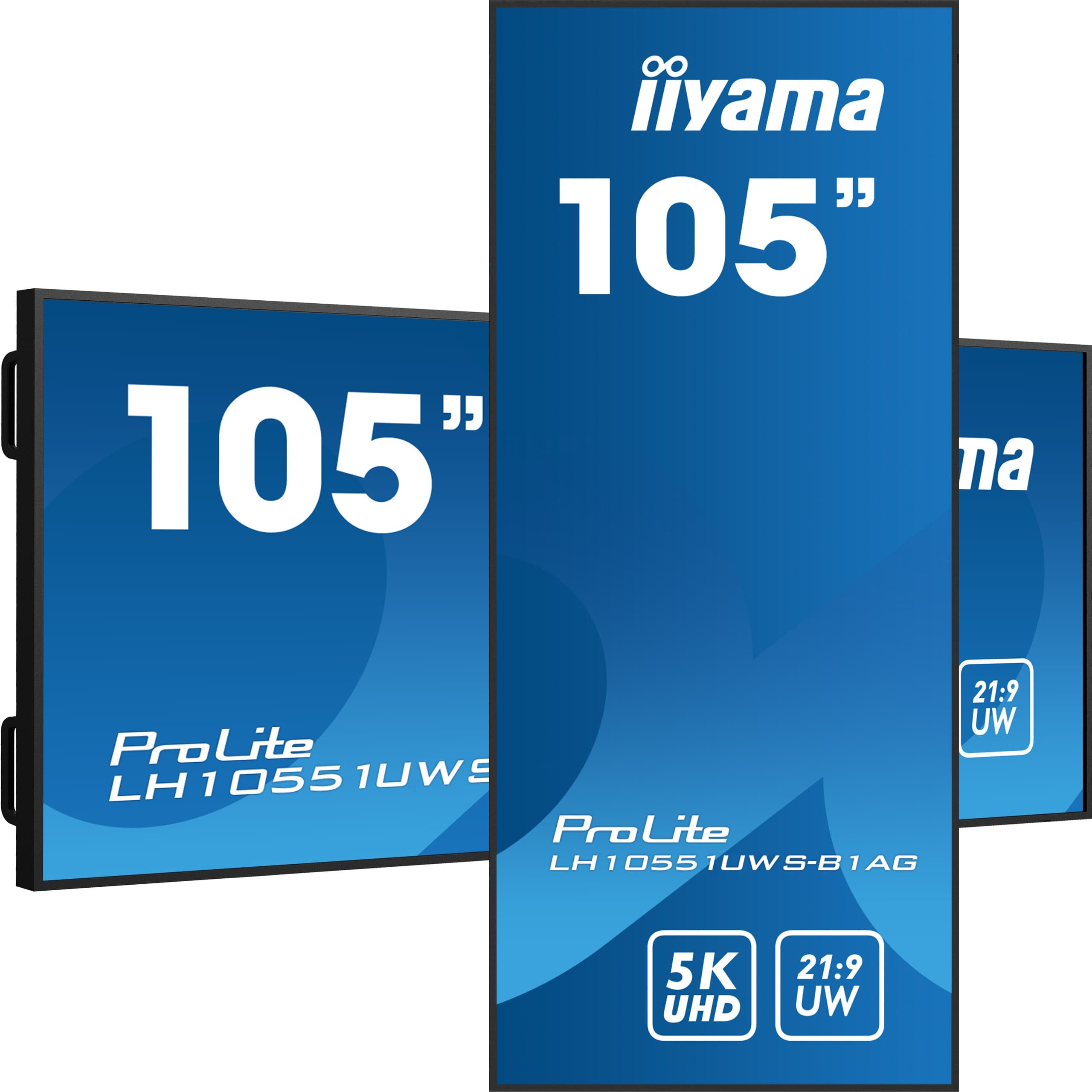iiyama LH10551UWS-B1AG Écran d'affichage dynamique Écran plat de signalisation numérique 2,66 m (104.7") LED 500 cd/m² UltraWide 5K HD Noir 24/7